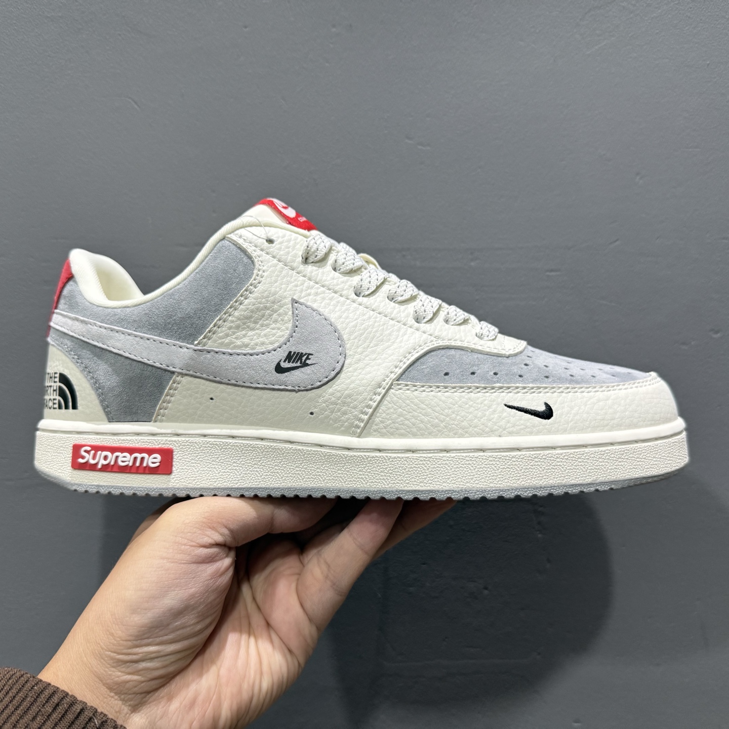 Nike Court Vision Low 北面联名 休闲运动板鞋 低帮百搭透气休闲运动板鞋 FD5188-123