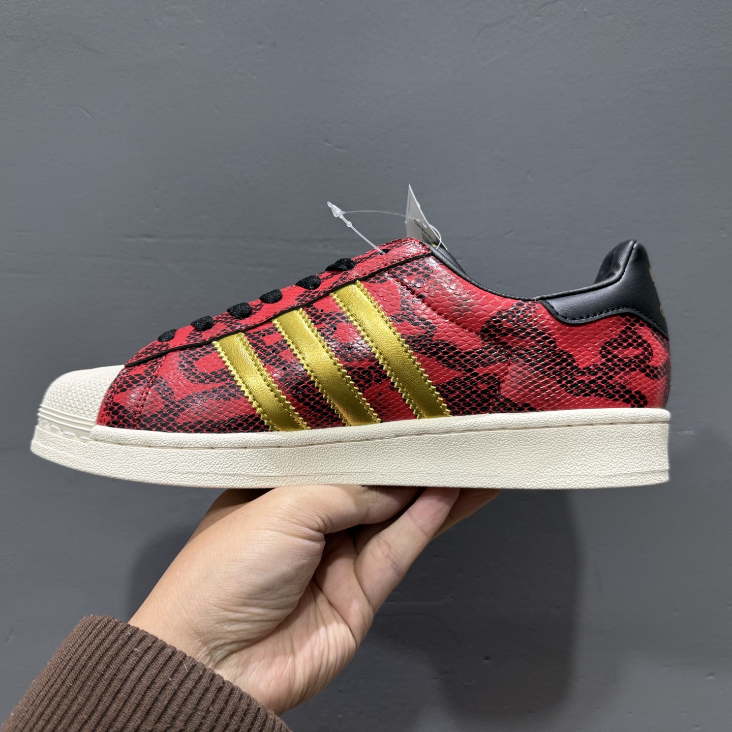Adidas Originals Superstar 贝壳头 CNY 蛇年限定 ”year of snake” 红黑 JI0104
