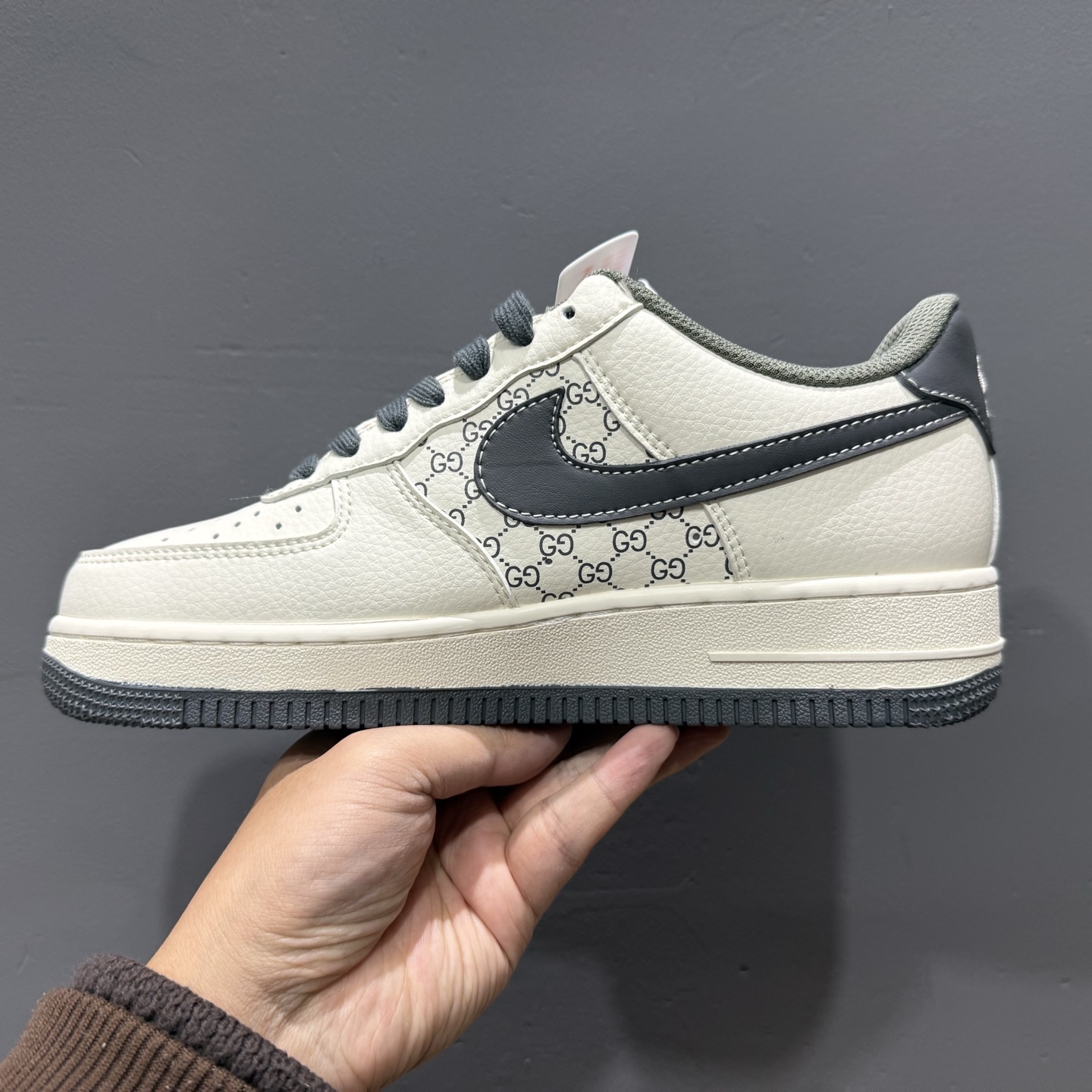 Nk Air Force 1'07 Low 古驰联名 米灰花纹 空军一号低帮休闲板鞋 XZ6188-723