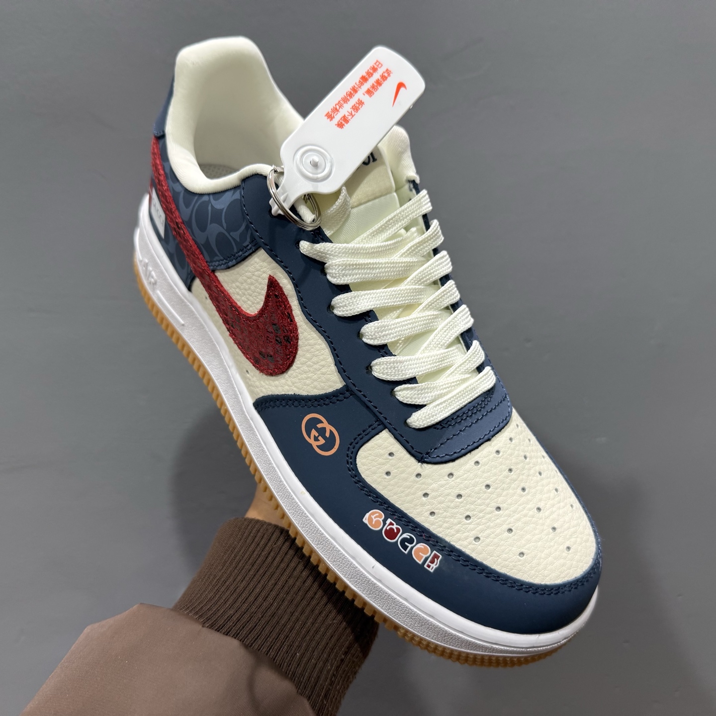 Nk Air Force 1'07 Low 古驰联名 蛇纹红勾 空军一号低帮休闲板鞋 DF0188-039