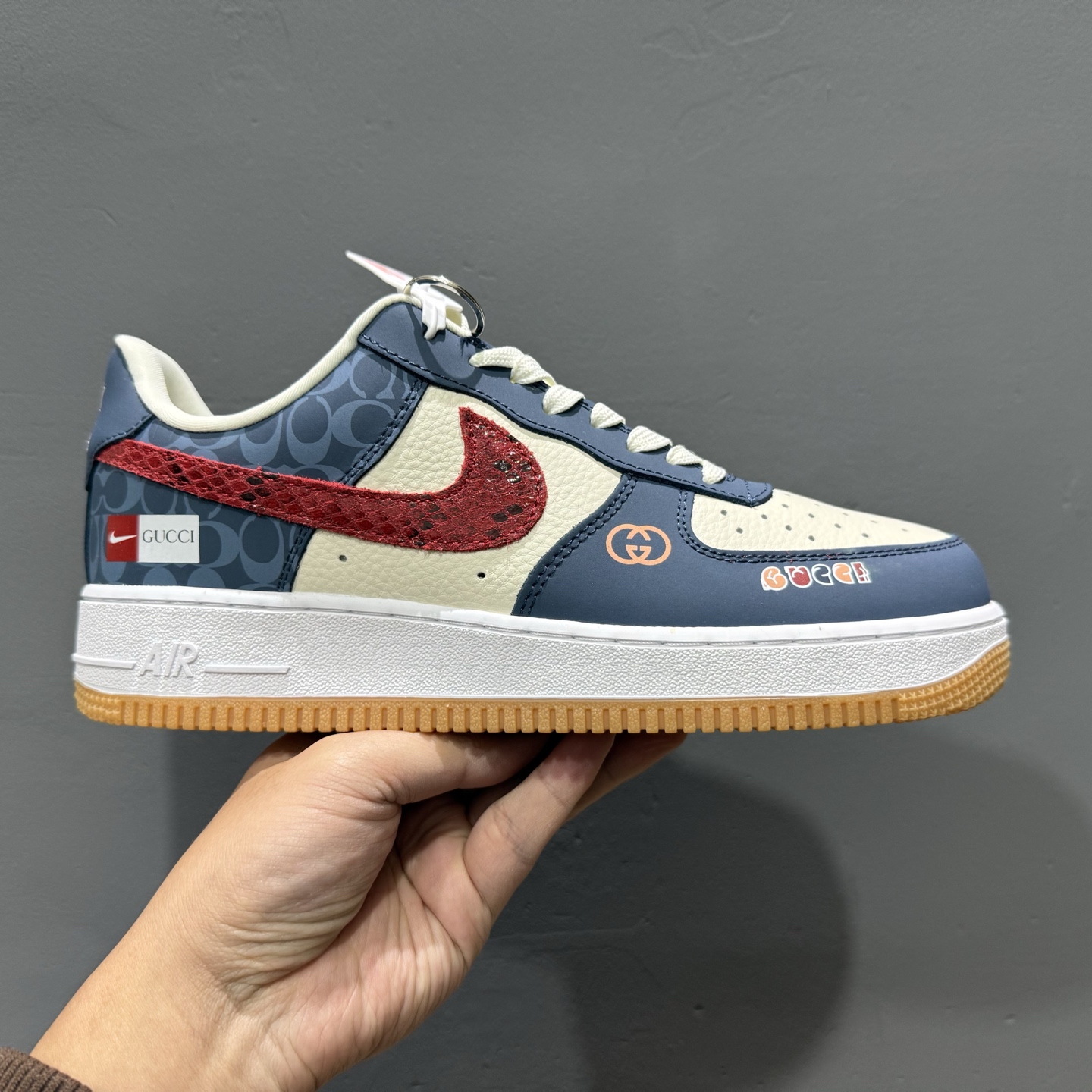 Nk Air Force 1’07 Low 古驰联名 蛇纹红勾 空军一号低帮休闲板鞋 DF0188-039