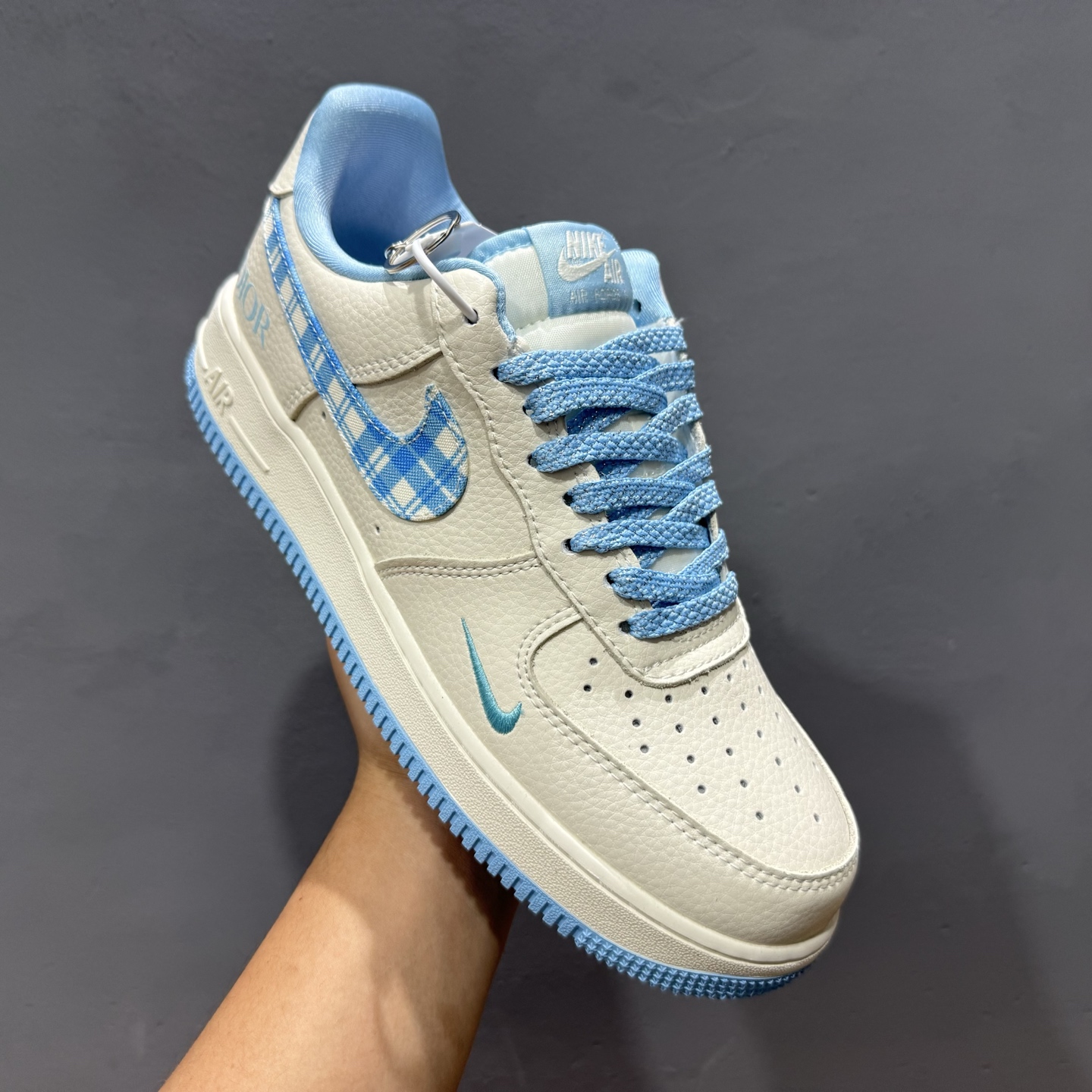 Nike Air Force 1'07 Low 迪奥联名 米蓝方格 空军一号低帮休闲板鞋 KK1988-072