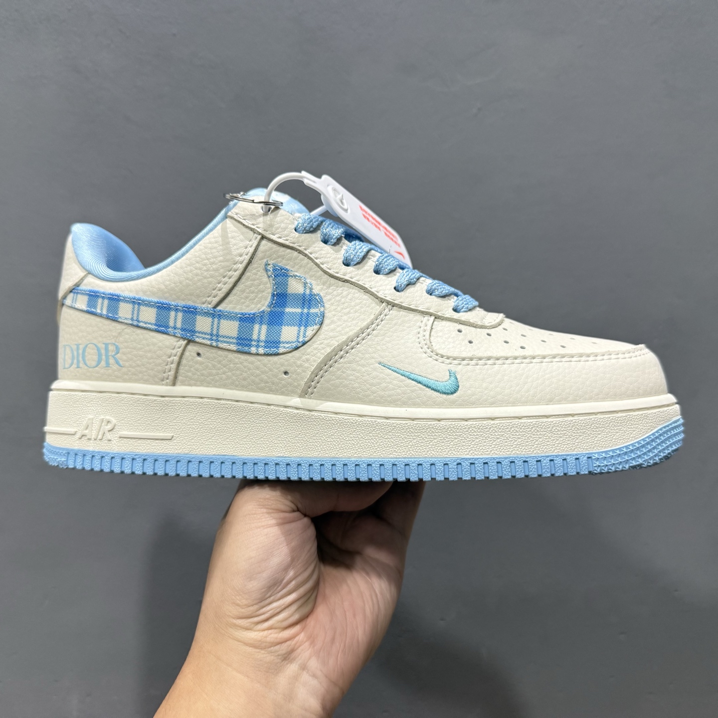 Nike Air Force 1’07 Low 迪奥联名 米蓝方格 空军一号低帮休闲板鞋 KK1988-072