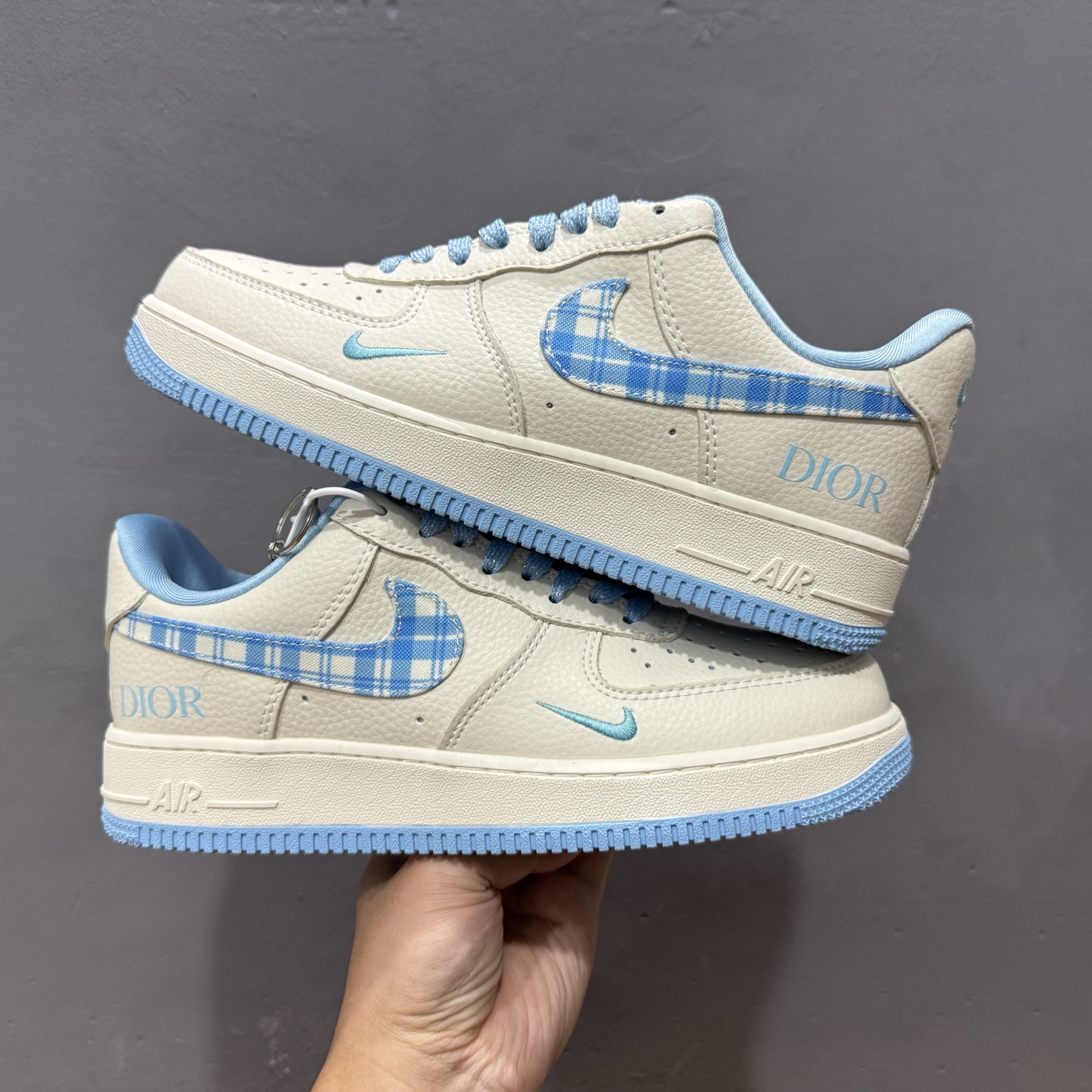 Nike Air Force 1'07 Low 迪奥联名 米蓝方格 空军一号低帮休闲板鞋 KK1988-072