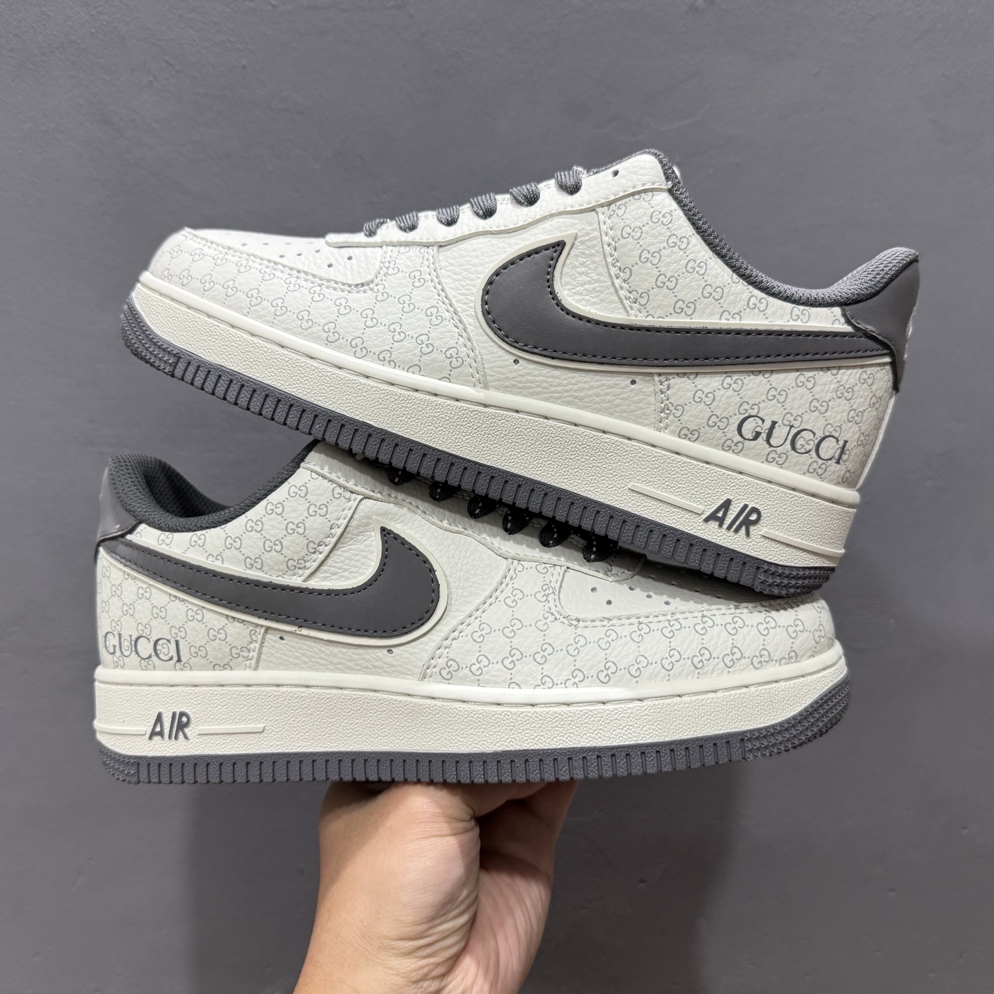 Nike Air Force 1'07 Low 古驰联名 经典灰花纹 空军一号低帮休闲板鞋 CS5288-003