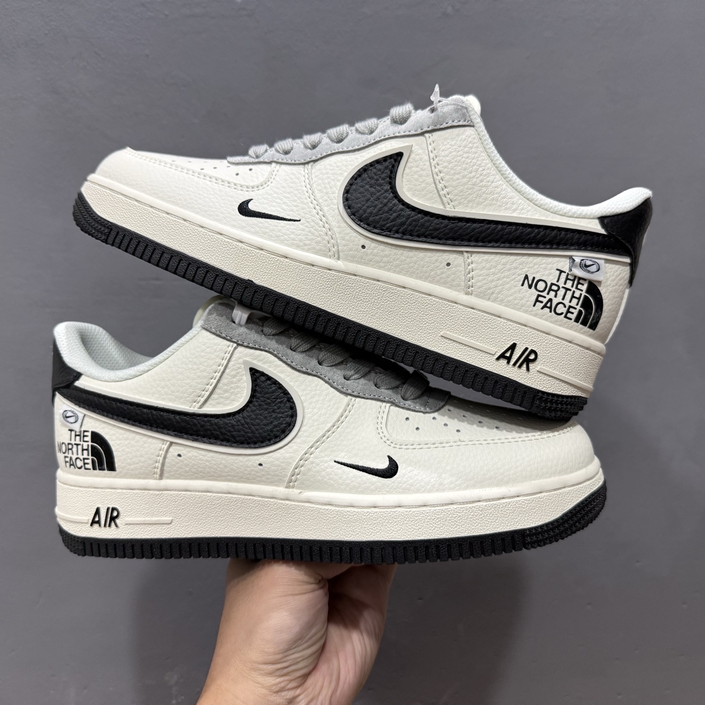 Nike Air Force 1'07 Low 北面联名 米黑小勾 空军一号低帮休闲板鞋 XZ6188-190