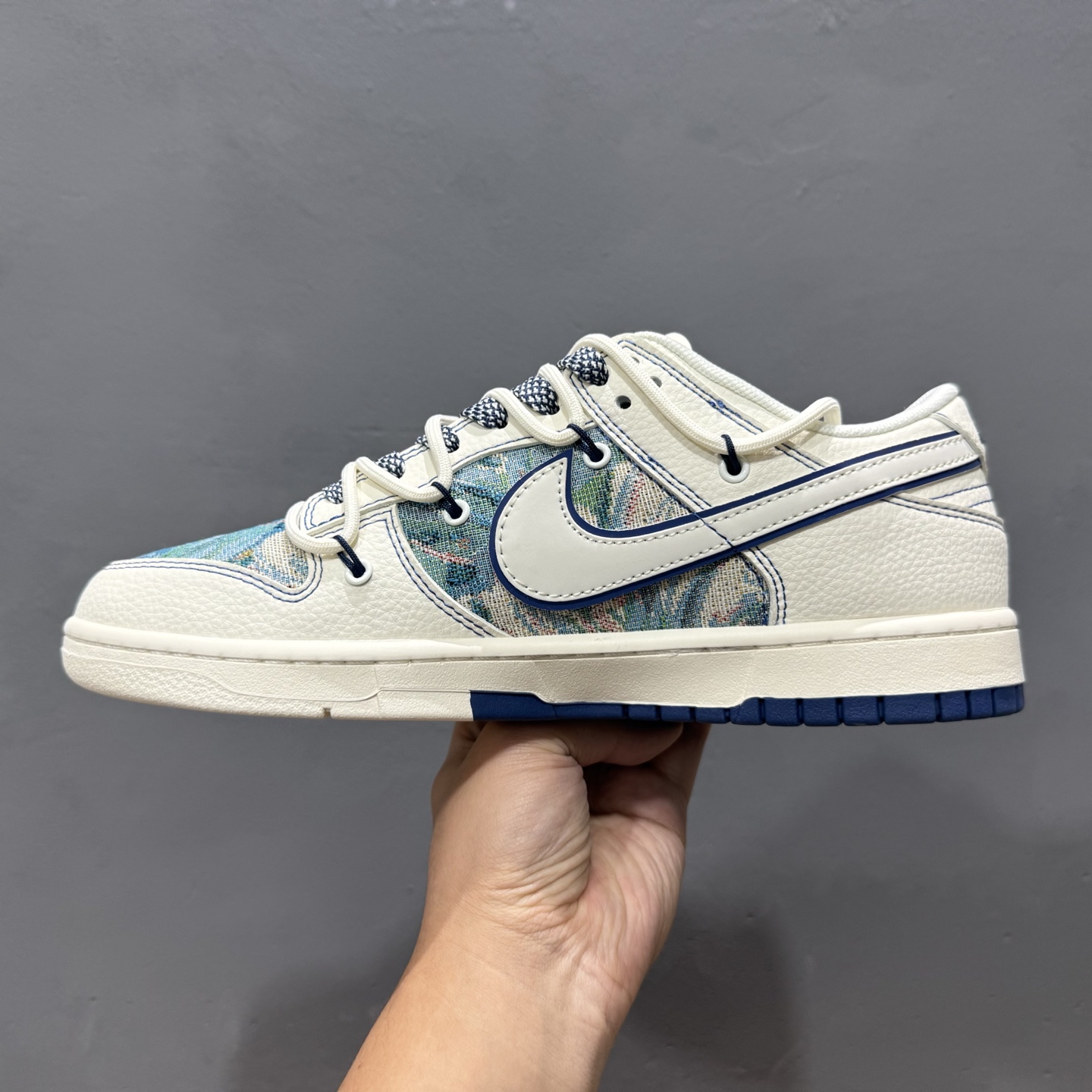 Nike SB Dunk Low LV系列 绑带 油画白勾 低帮休闲板鞋 DM6868-077