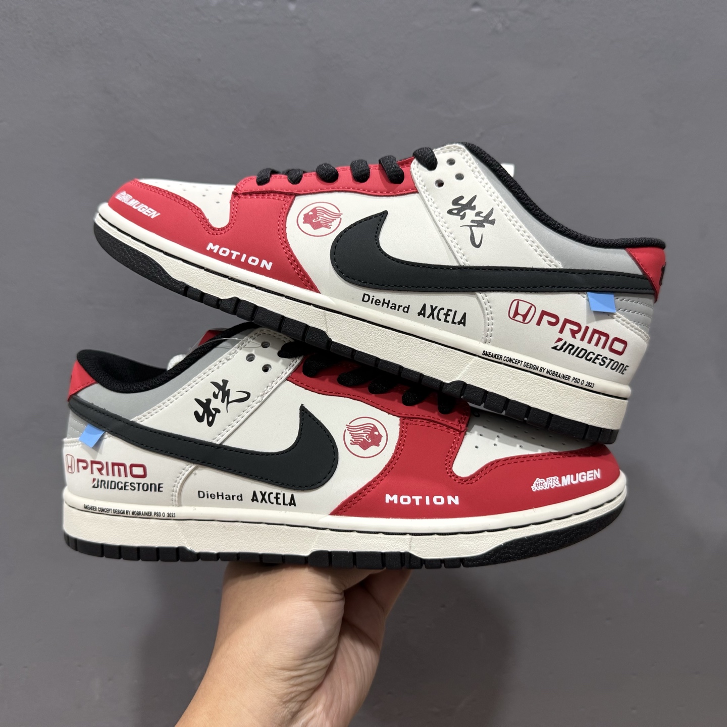 Nike SB Dunk Low 联名配色 机车白红 周年高端定制 低帮休闲板鞋 MU0232-367