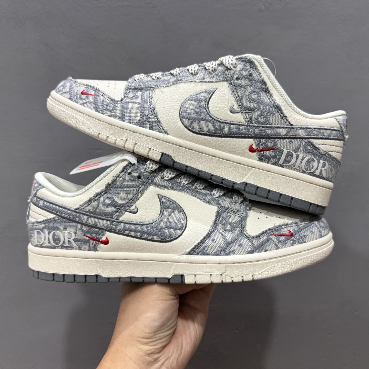 Dior x Nike Dunk Low 织布灰勾 SJ2558-013