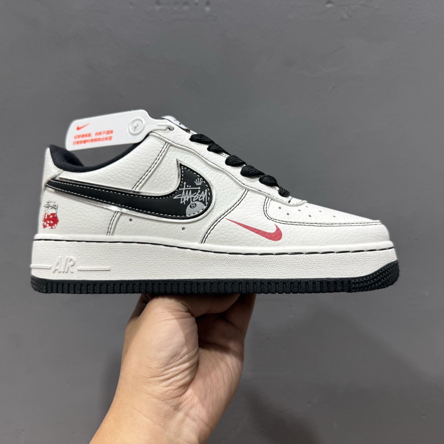 Nike Air Force 1 Low 07 x Stussy 白黑小钩 DQ6628-154