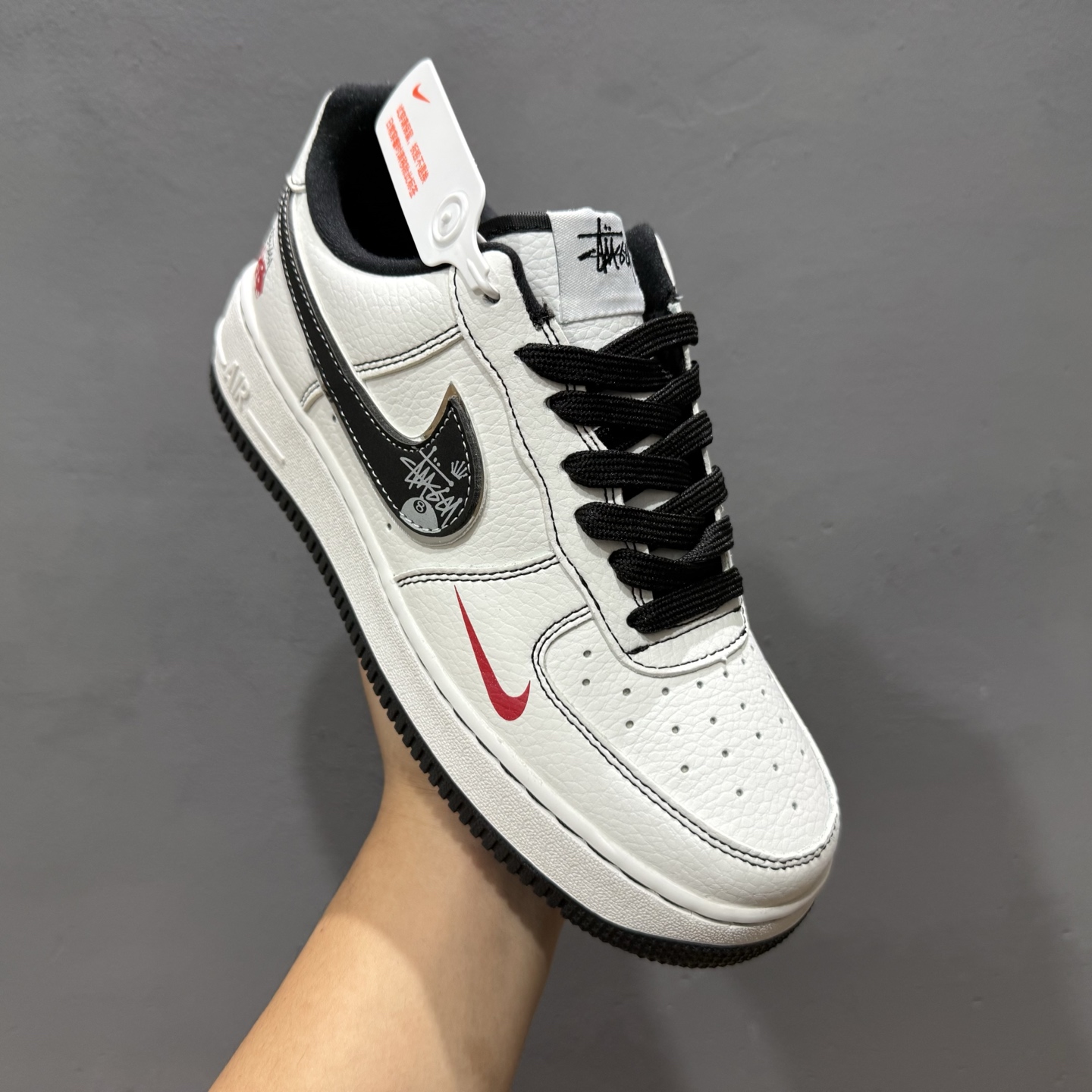 Nike Air Force 1 Low 07 x Stussy 白黑小钩 DQ6628-154