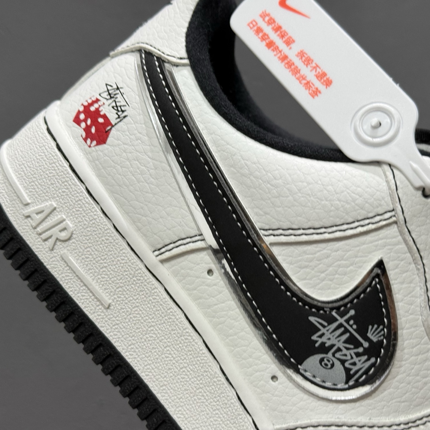 Nike Air Force 1 Low 07 x Stussy 白黑小钩 DQ6628-154