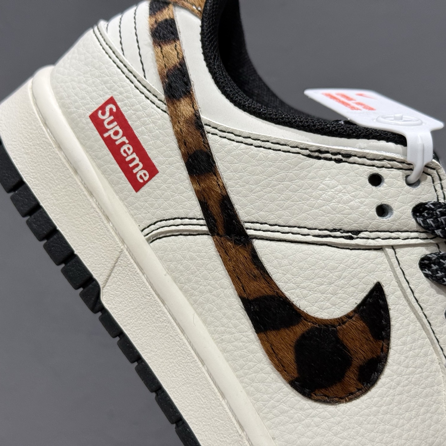Nike SB Dunk Low Supreme联名 豹纹 周年高端定制 低帮休闲板鞋 ZH2598-269