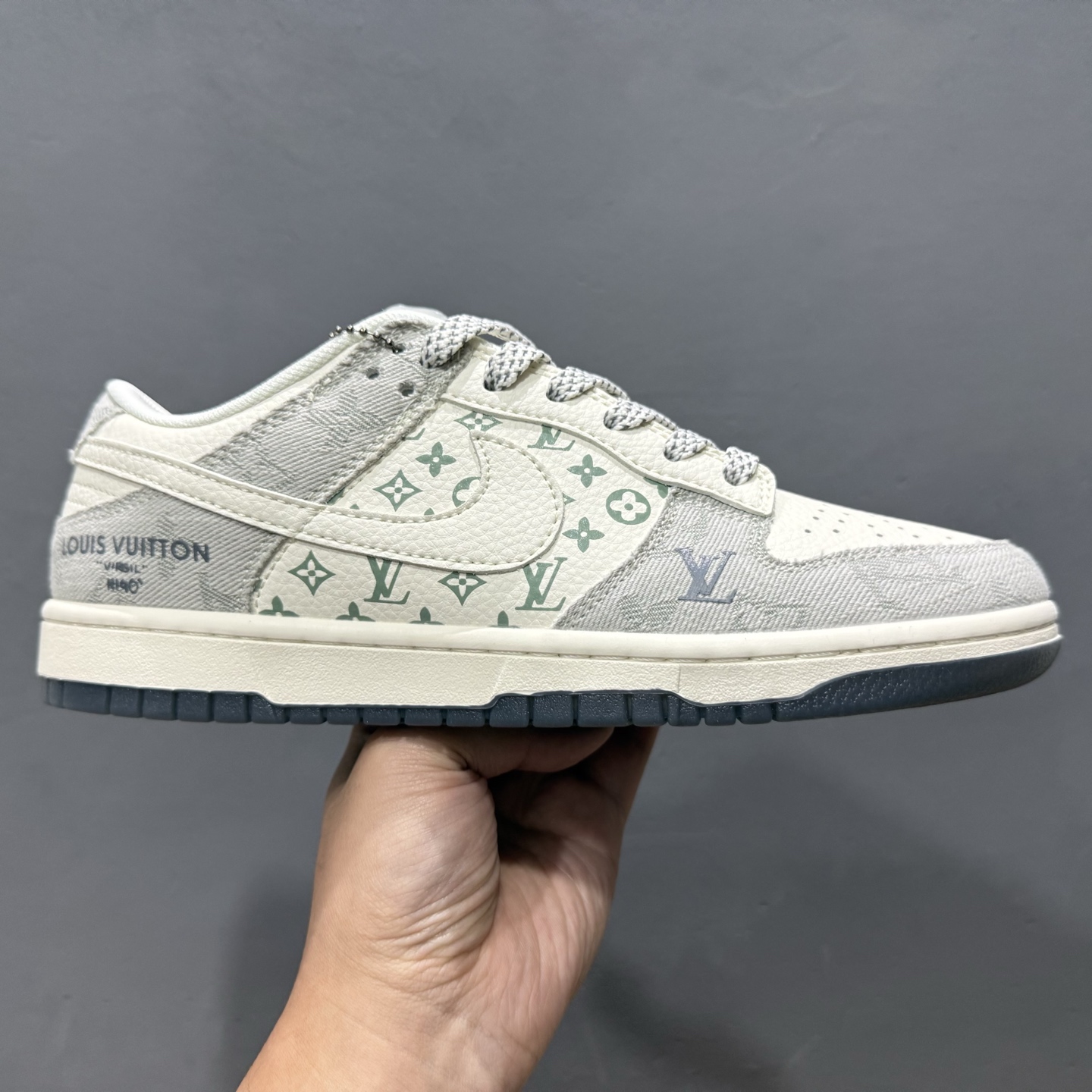 Nike SB Dunk Low LV联名 米灰牛仔布 周年高端定制 低帮休闲板鞋 XX3168-141