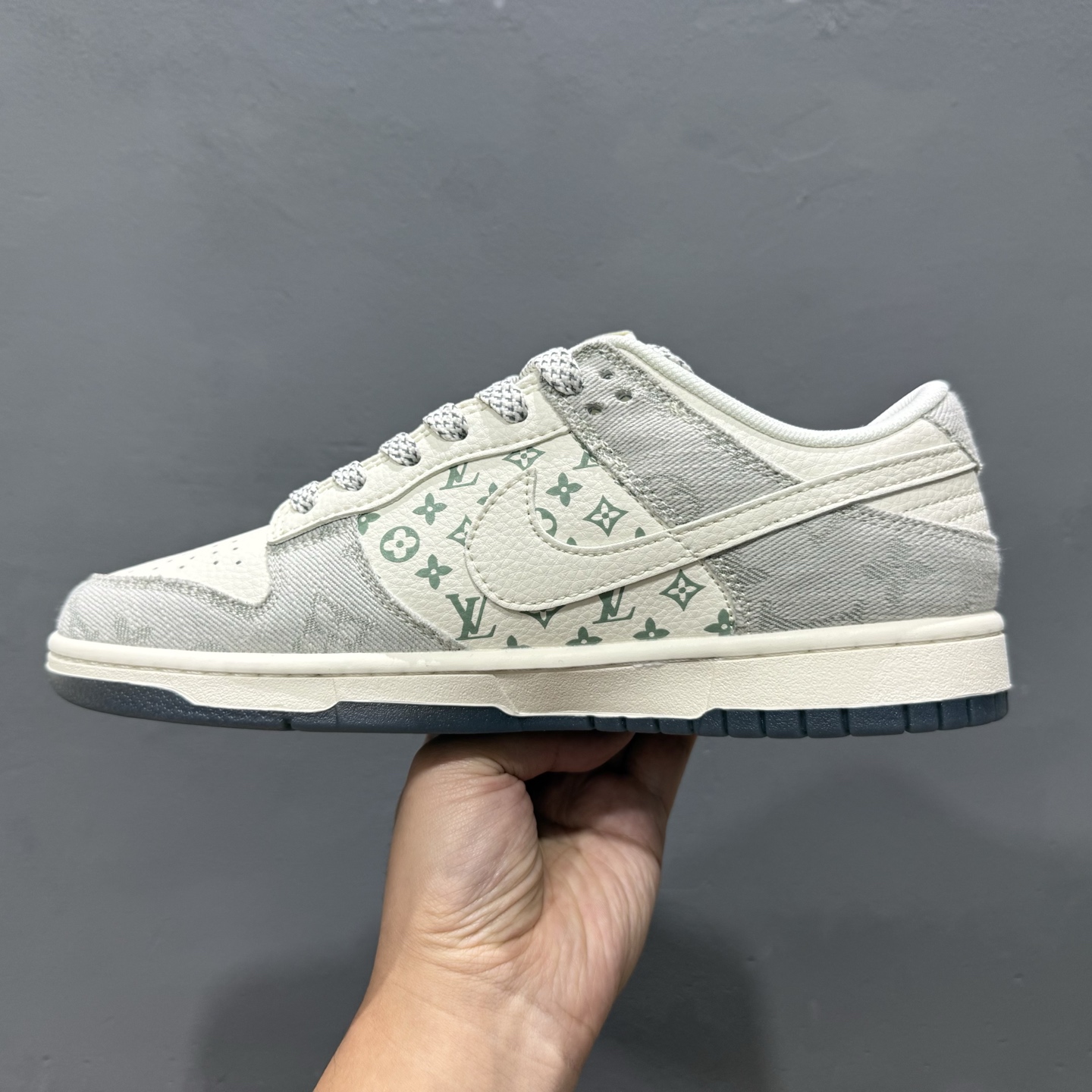 Nike SB Dunk Low LV联名 米灰牛仔布 周年高端定制 低帮休闲板鞋 XX3168-141