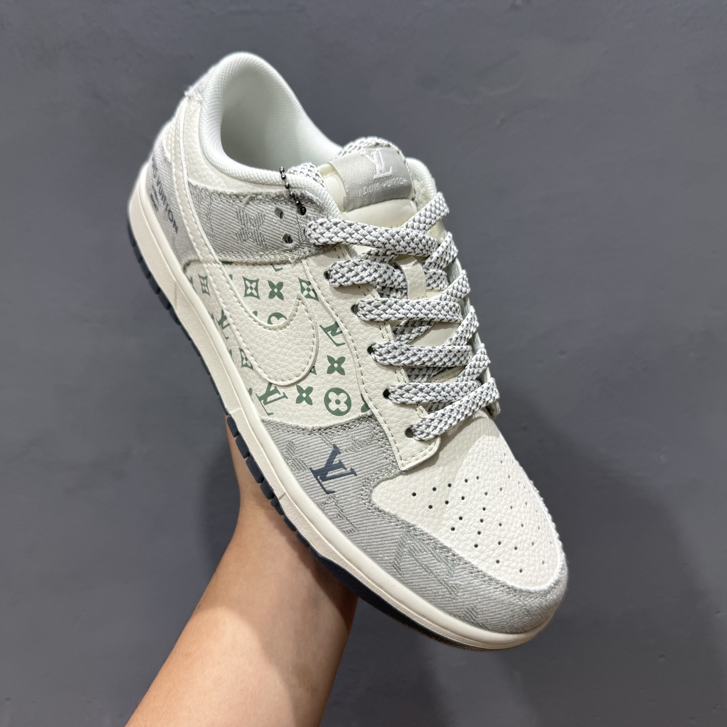 Nike SB Dunk Low LV联名 米灰牛仔布 周年高端定制 低帮休闲板鞋 XX3168-141