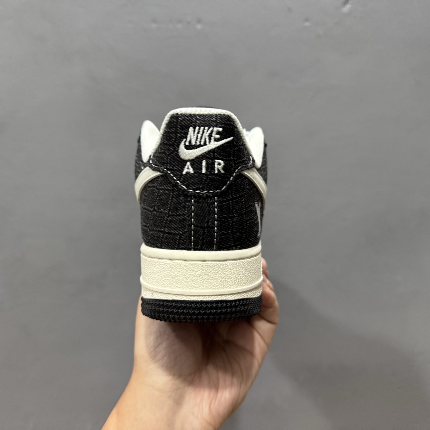 Nike Air Force 1'07 Low LV联名 牛仔黑布 空军一号低帮休闲板鞋 XS1958-550