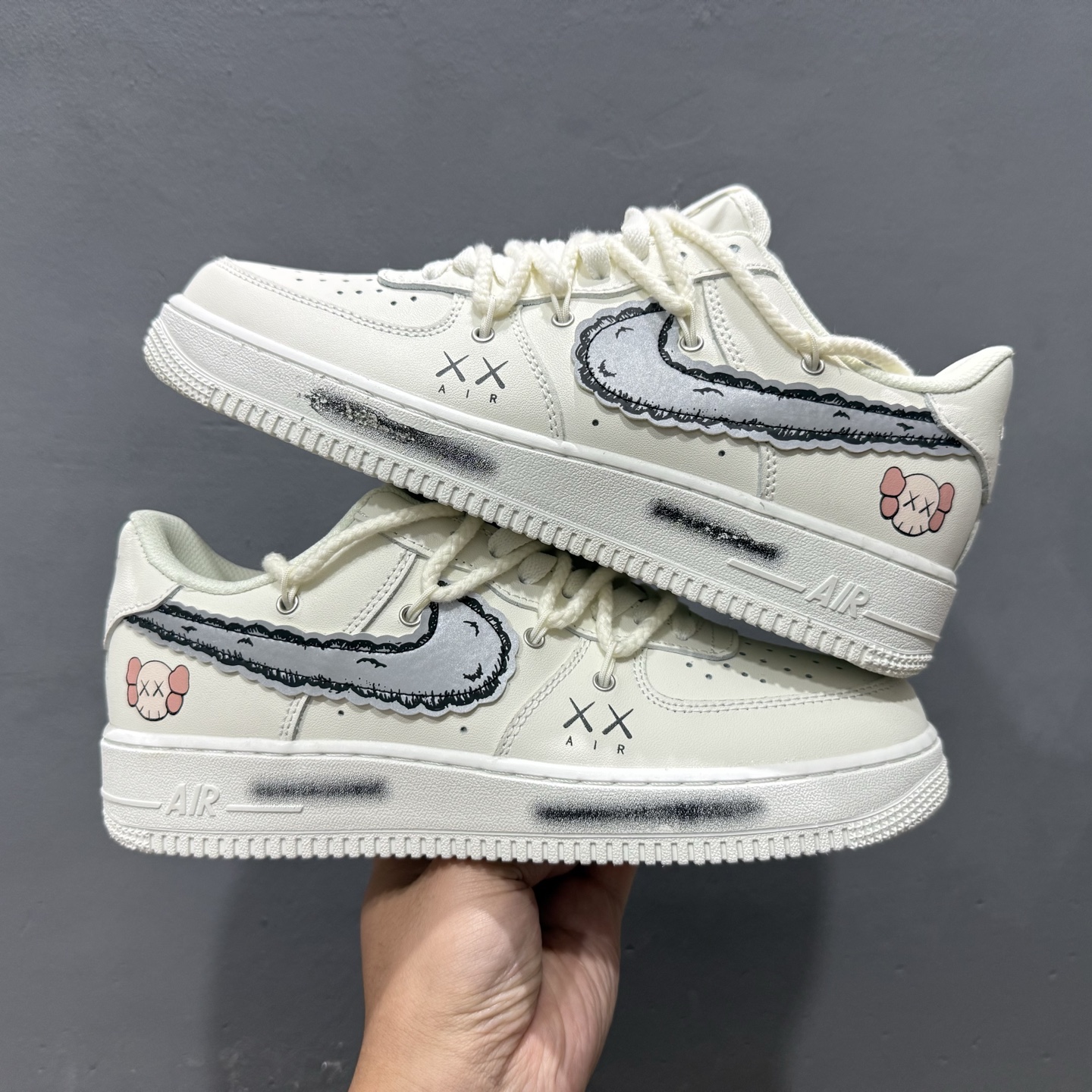 Nike Air Force 1 Low 白蓝喷绘 888811