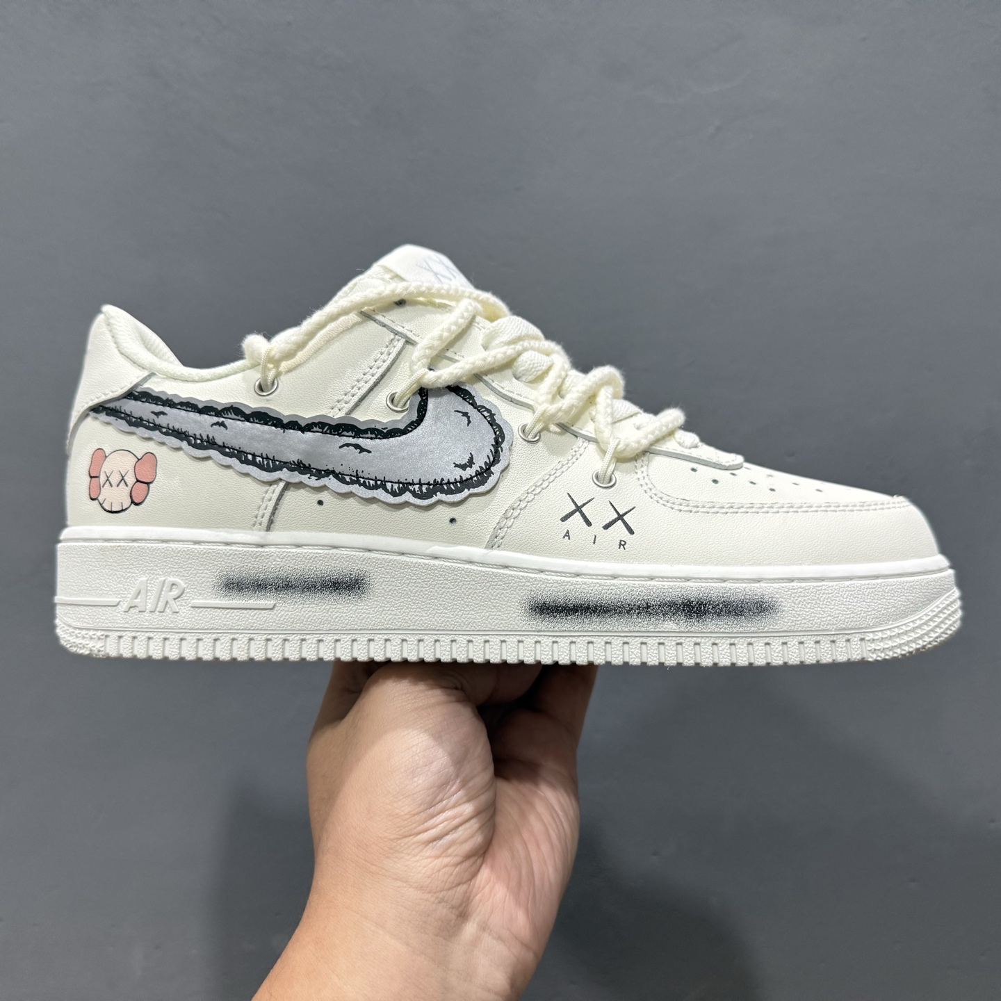Nike Air Force 1 Low 白蓝喷绘 888811