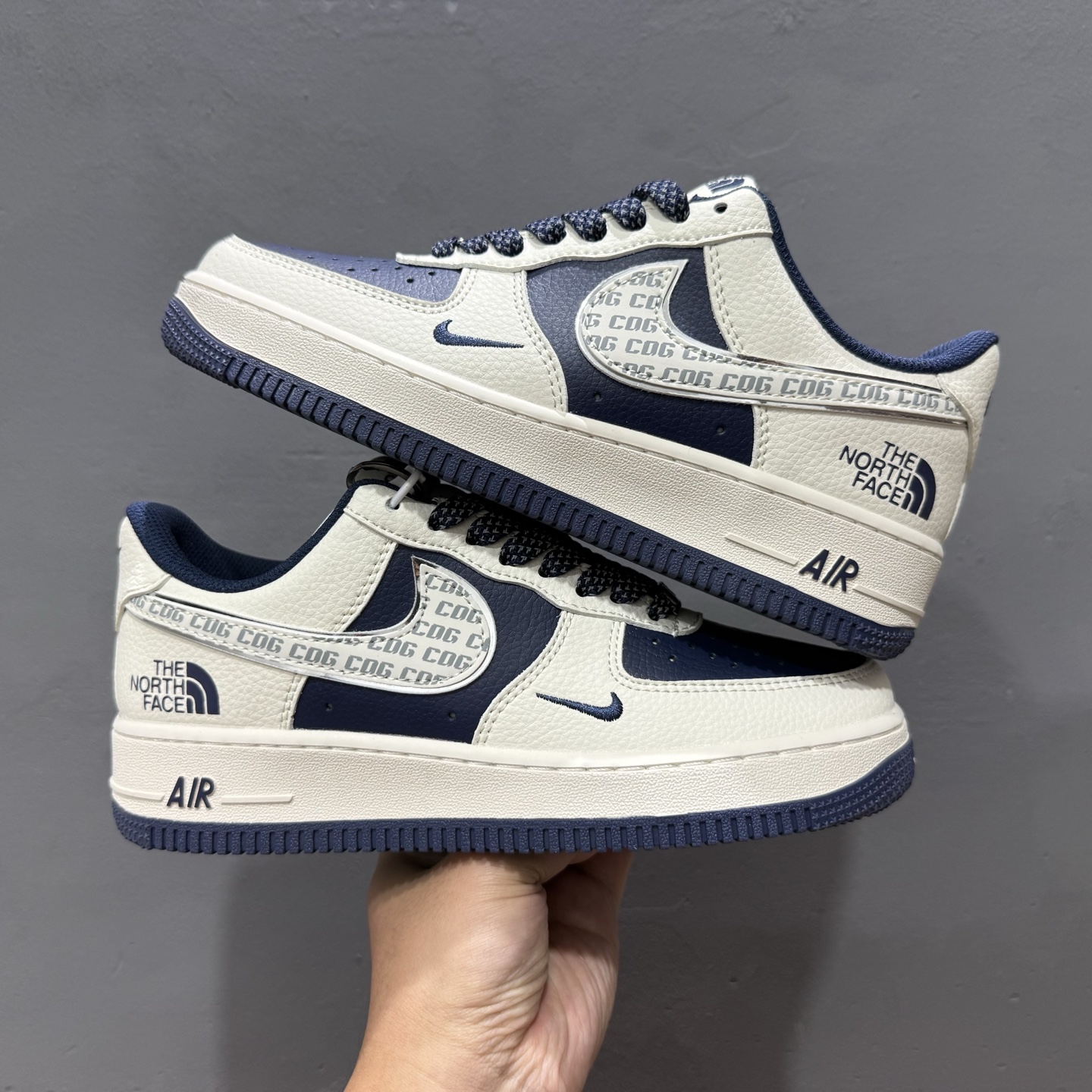 Nike Air Force 1'07 Low 北面联名 CDG深蓝 空军一号低帮休闲板鞋 HH7518-075