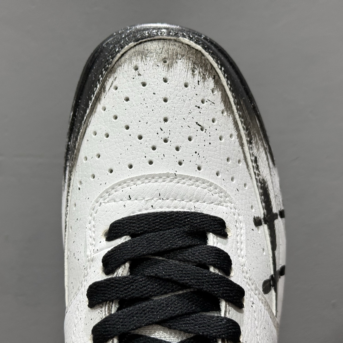 [定制球鞋]Nike Court Vision 1 Low“病变制造” 手绘涂鸦定制板鞋 DH2987-099