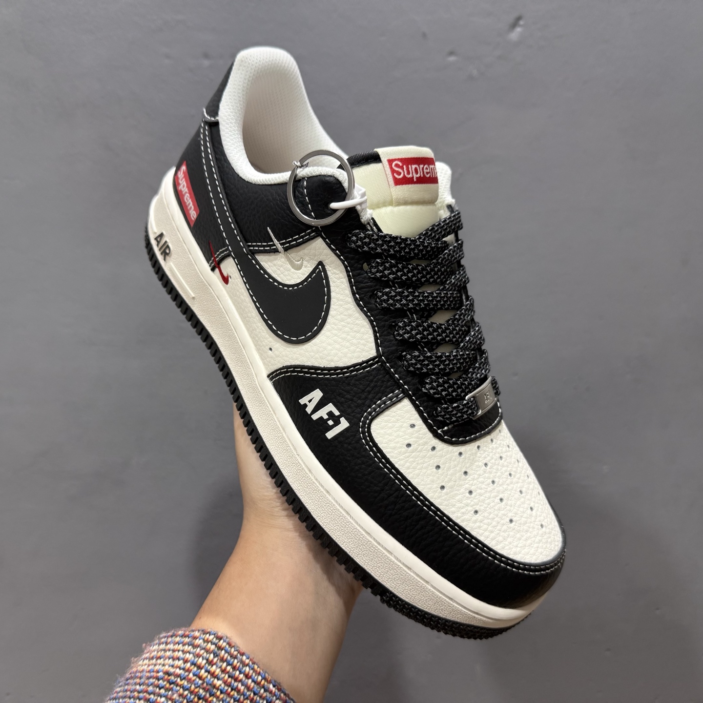 Nike Air Force 1'07 Low Supreme联名 米黑色 空军一号低帮休闲板鞋 HH7518-053