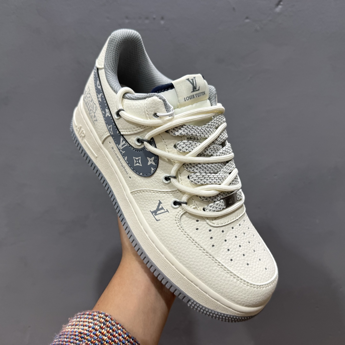 Nike Air Force 1'07 Low LV联名 灰花纹抽绳 空军一号低帮休闲板鞋 DM6868-065