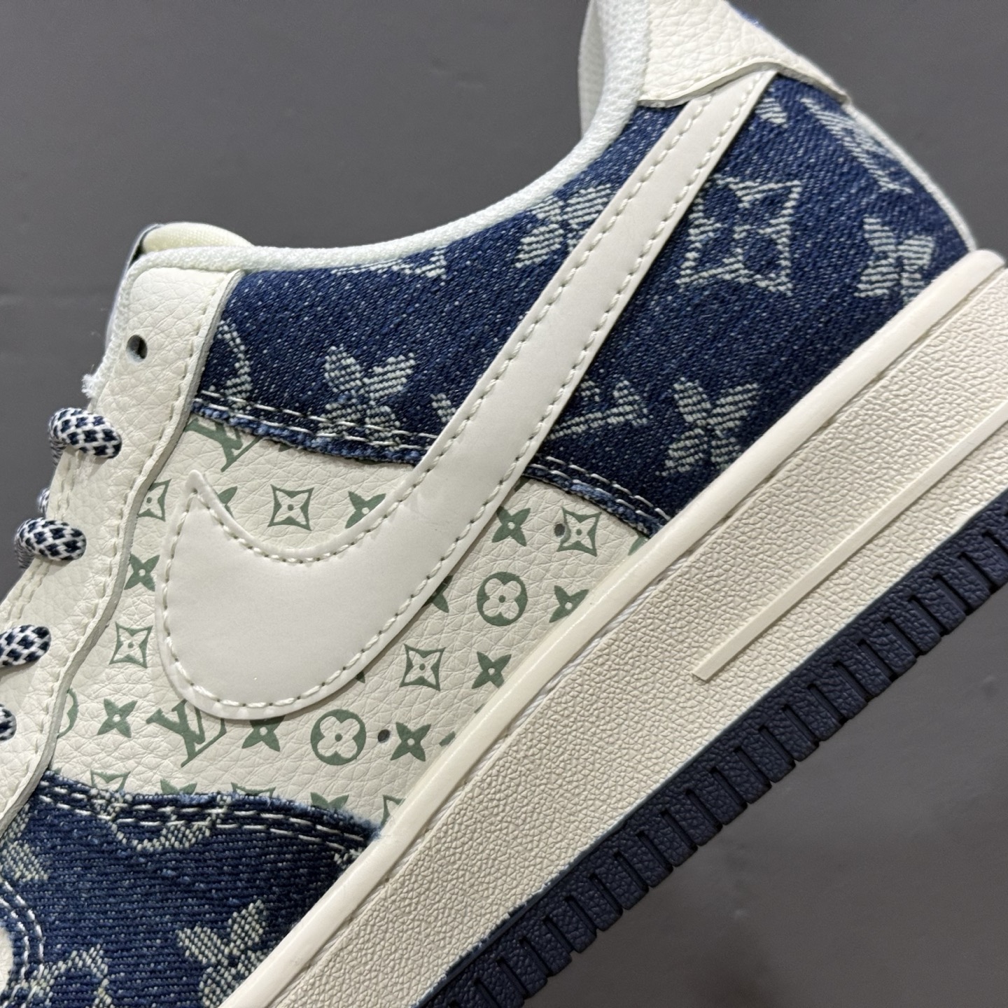 Nike Air Force 1'07 Low LV联名 双拼蓝牛仔 空军一号低帮休闲板鞋 YX5066-318