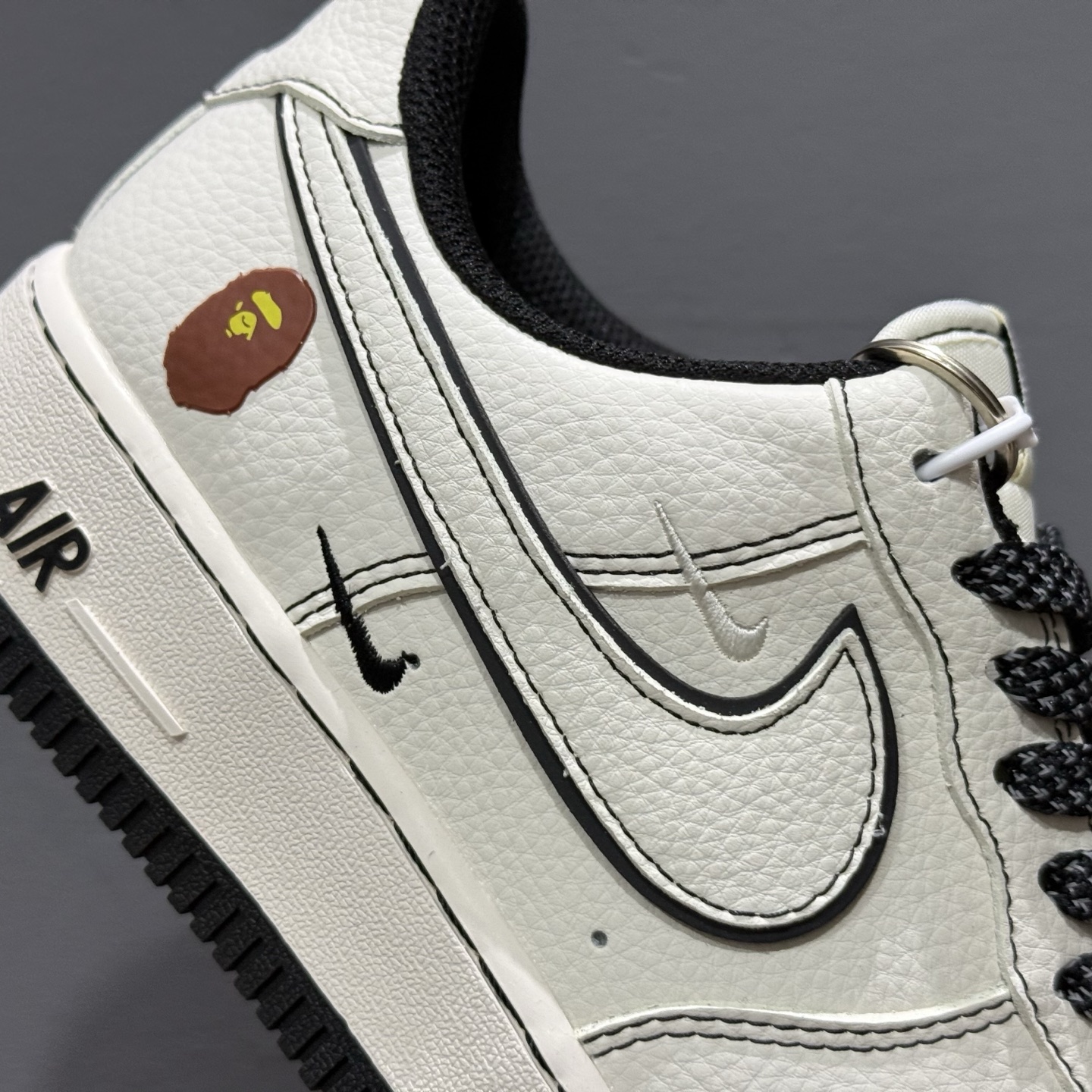Nike Air Force 1'07 Low Bape联名 黑线满天星 空军一号低帮休闲板鞋 HH7518-067