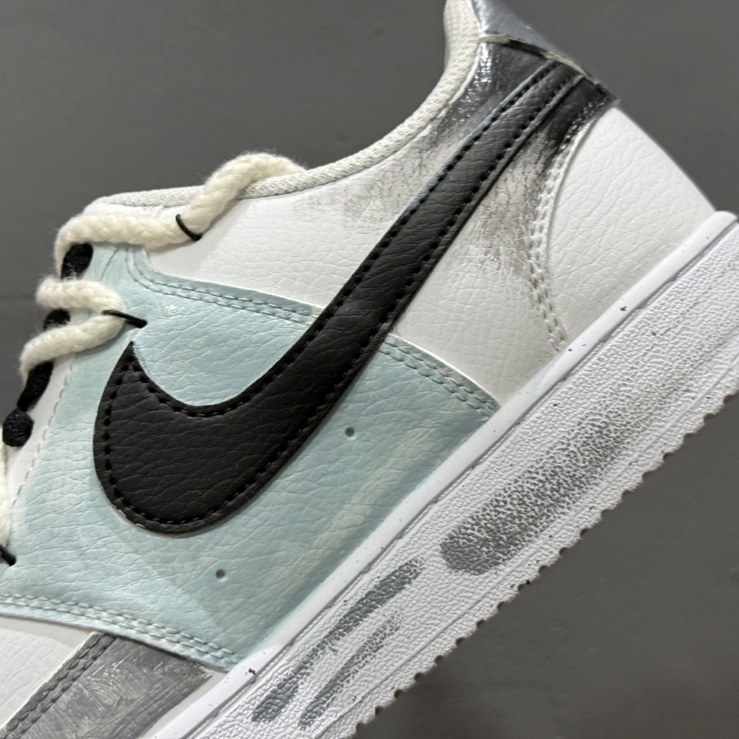 [定制球鞋]Nike Court Vision 1 Low“星际空间” 手绘涂鸦定制板鞋 DH2987-088