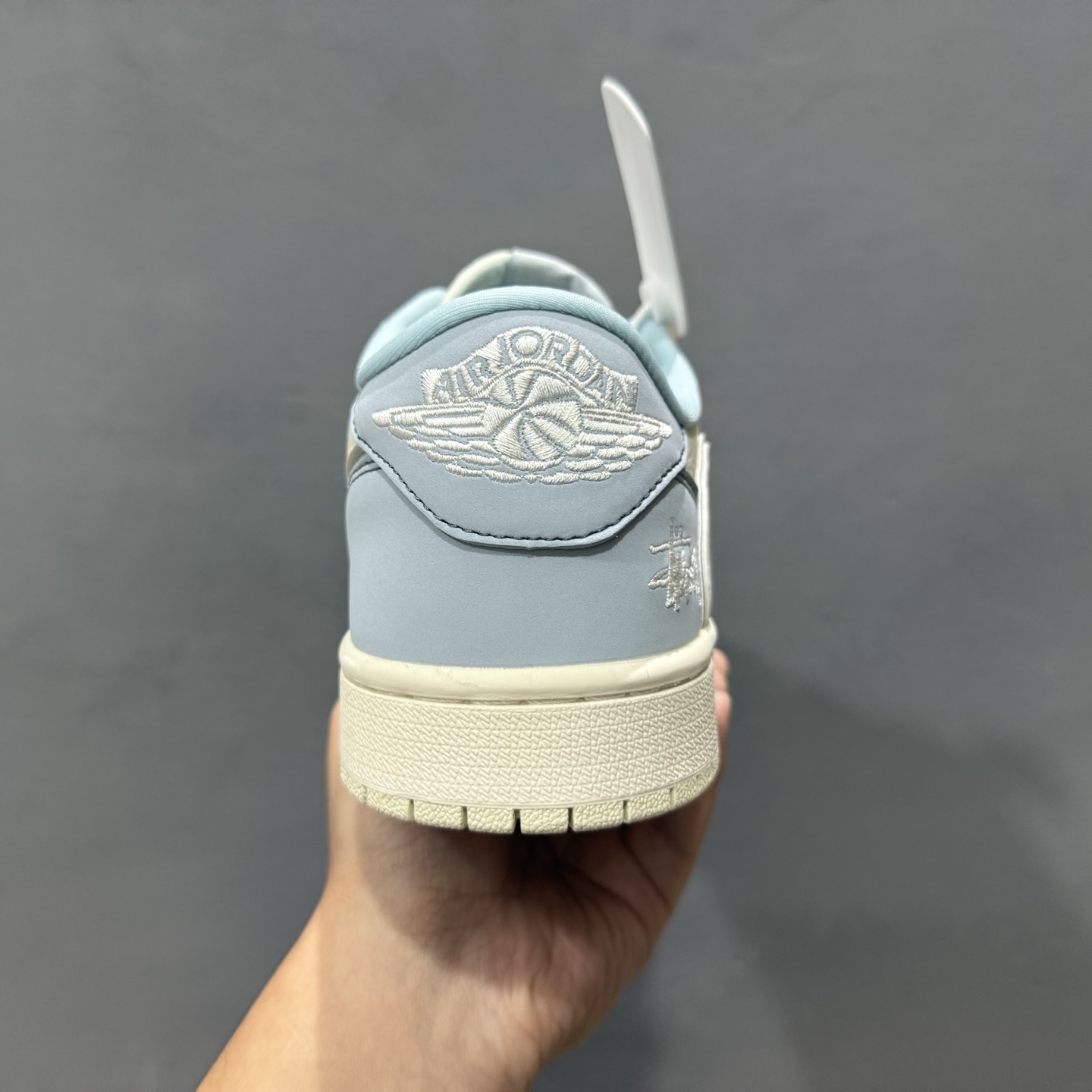 Travis Scott x Fragment Design × Air Jordan 1 Low sP A1 乔1折 倒西联名 浅蔬泼墨 低帮文化休闲板鞋 ZH2598-249