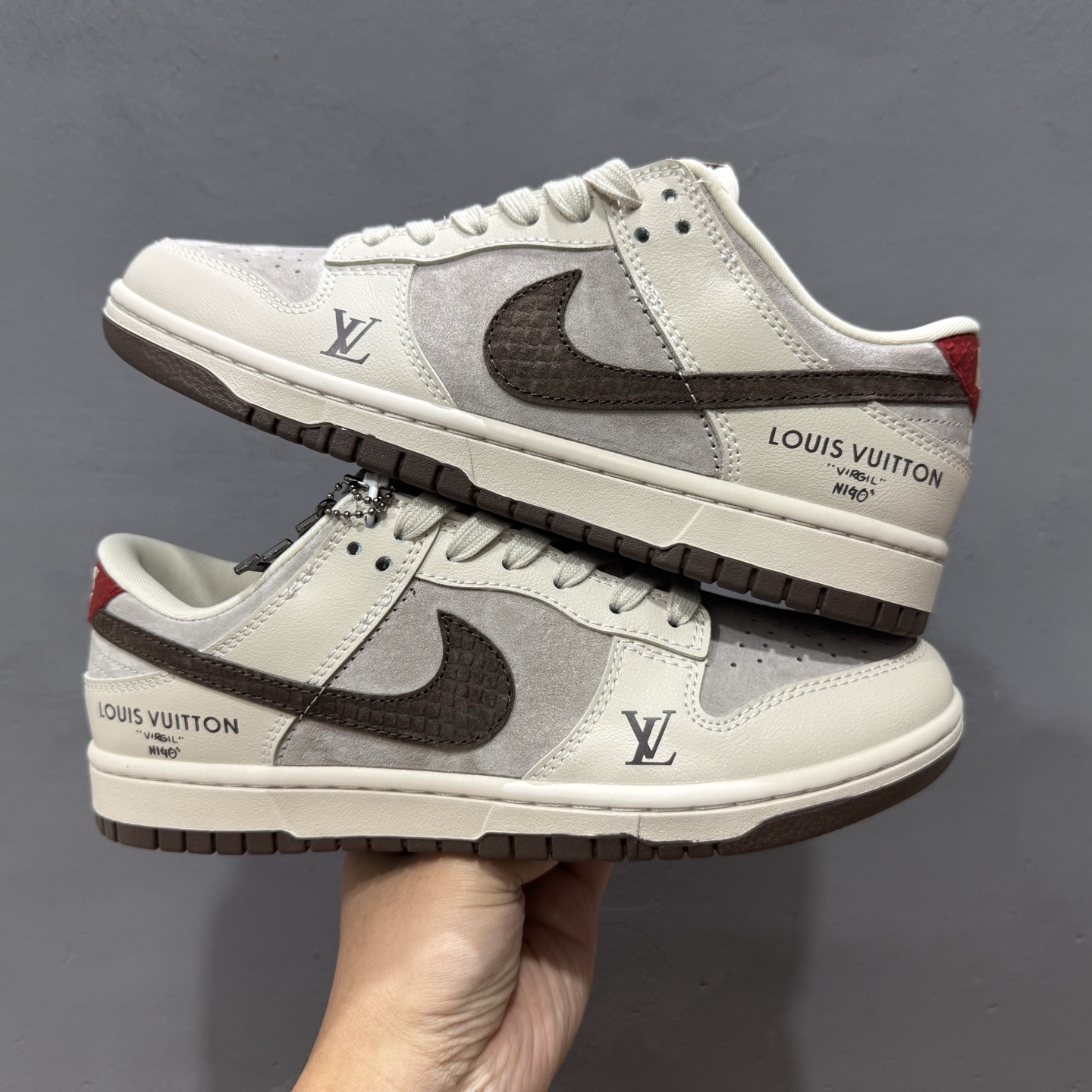 Nike SB Dunk Low LV联名红尾巧克力 周年高端定制 低帮休闲板鞋 XX3168-123