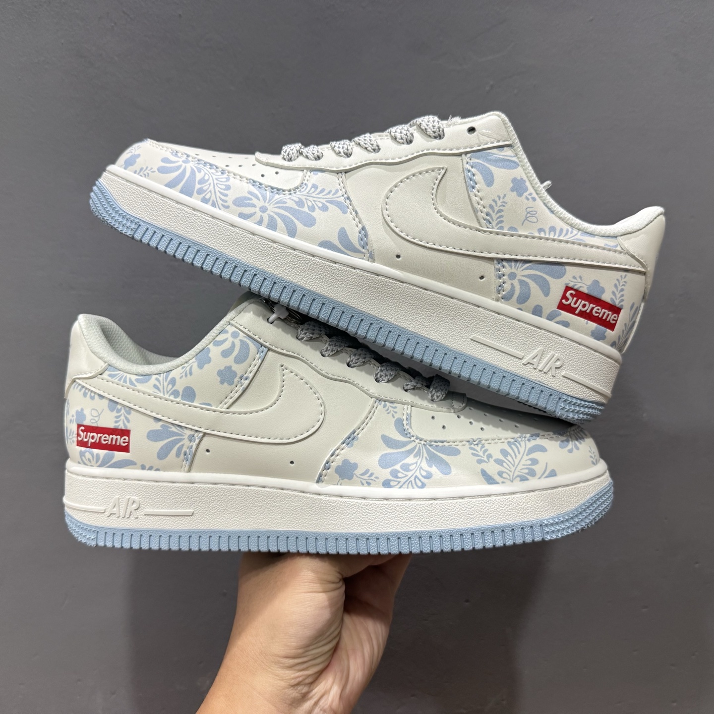 Nike Air Force 1'07 Low Supreme联名 青花 空军一号低帮休闲板鞋 XX3168-137