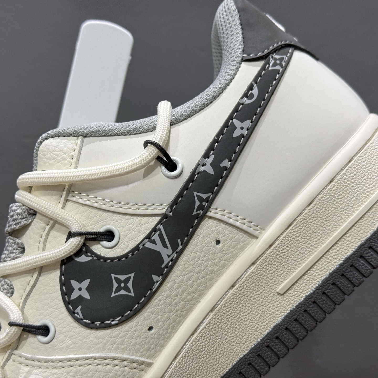 Nike Air Force 1'07 Low LV联名 双拼灰花纹抽绳 空军一号低帮休闲板鞋 DM6868-063