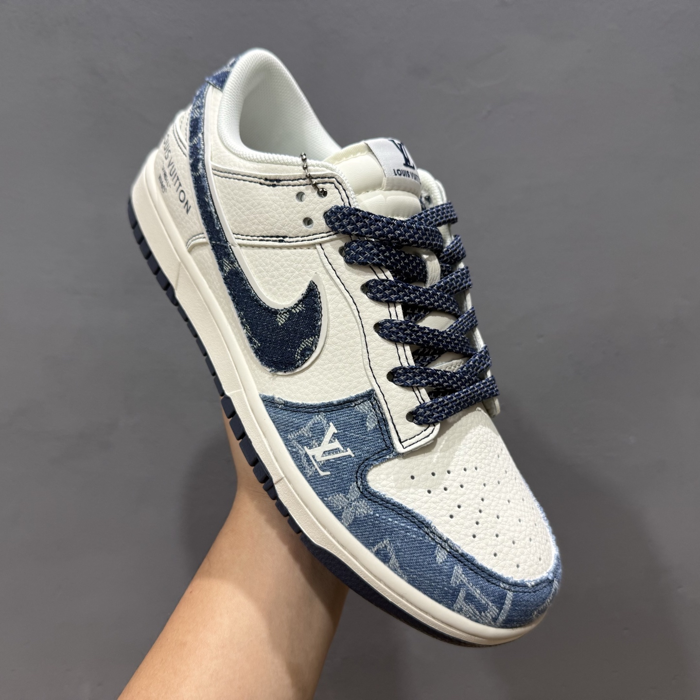 Nike SB Dunk Low LV联名 深浅蓝 周年高端定制 低帮休闲板鞋 XX3168-142