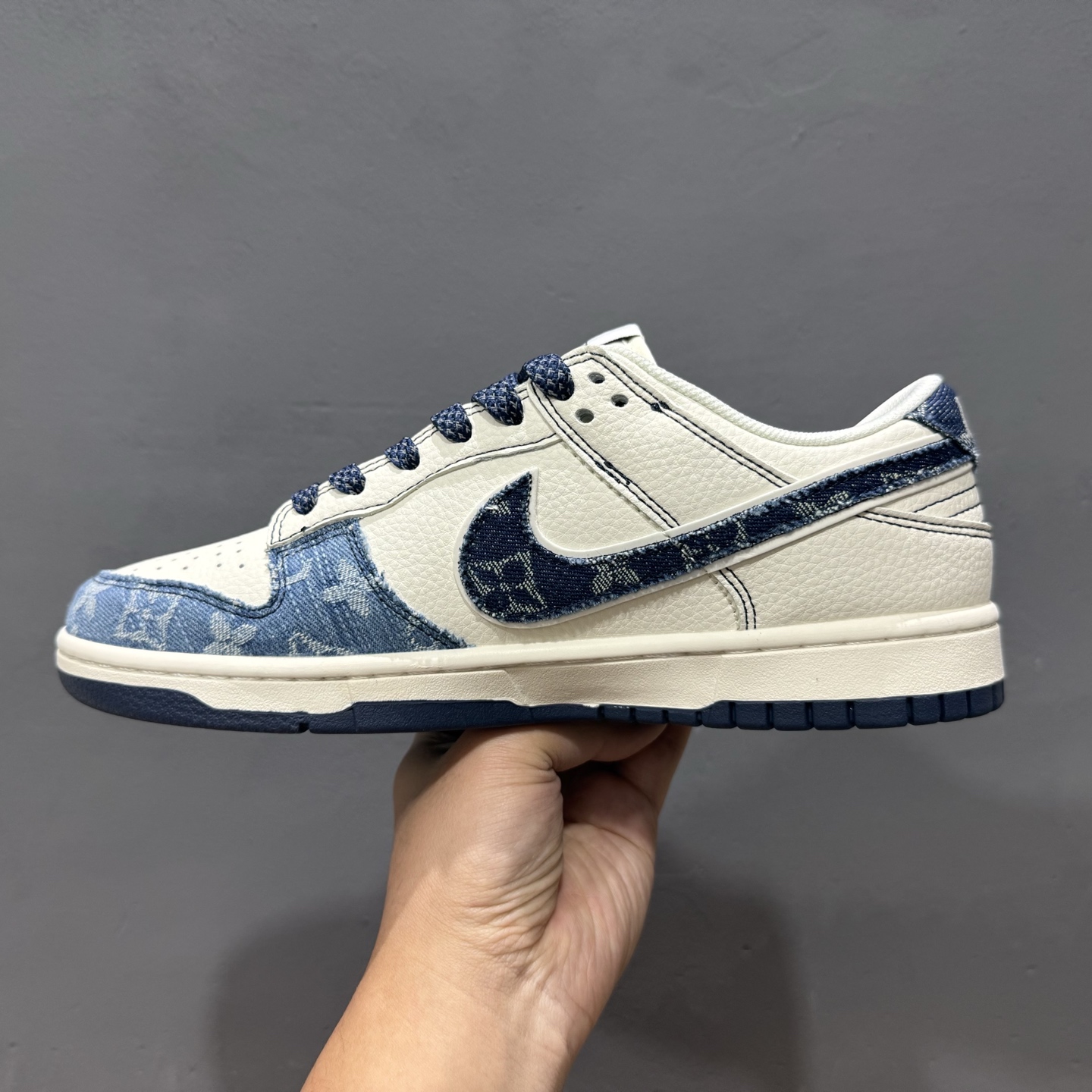 Nike SB Dunk Low LV联名 深浅蓝 周年高端定制 低帮休闲板鞋 XX3168-142