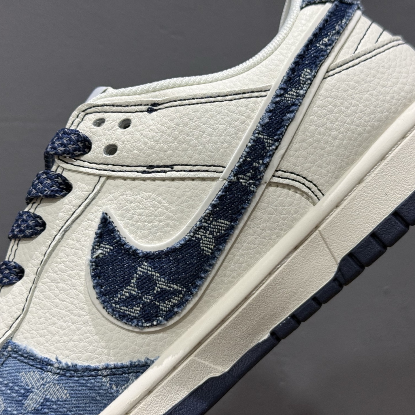 Nike SB Dunk Low LV联名 深浅蓝 周年高端定制 低帮休闲板鞋 XX3168-142