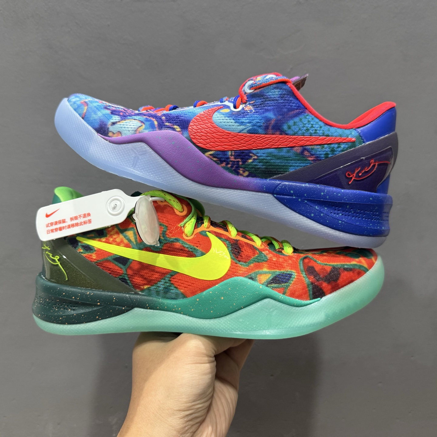 Nike Kobe 8 Protro ”What The Kobe” 科比8代 低帮篮球鞋/鸳鸯 橙蓝