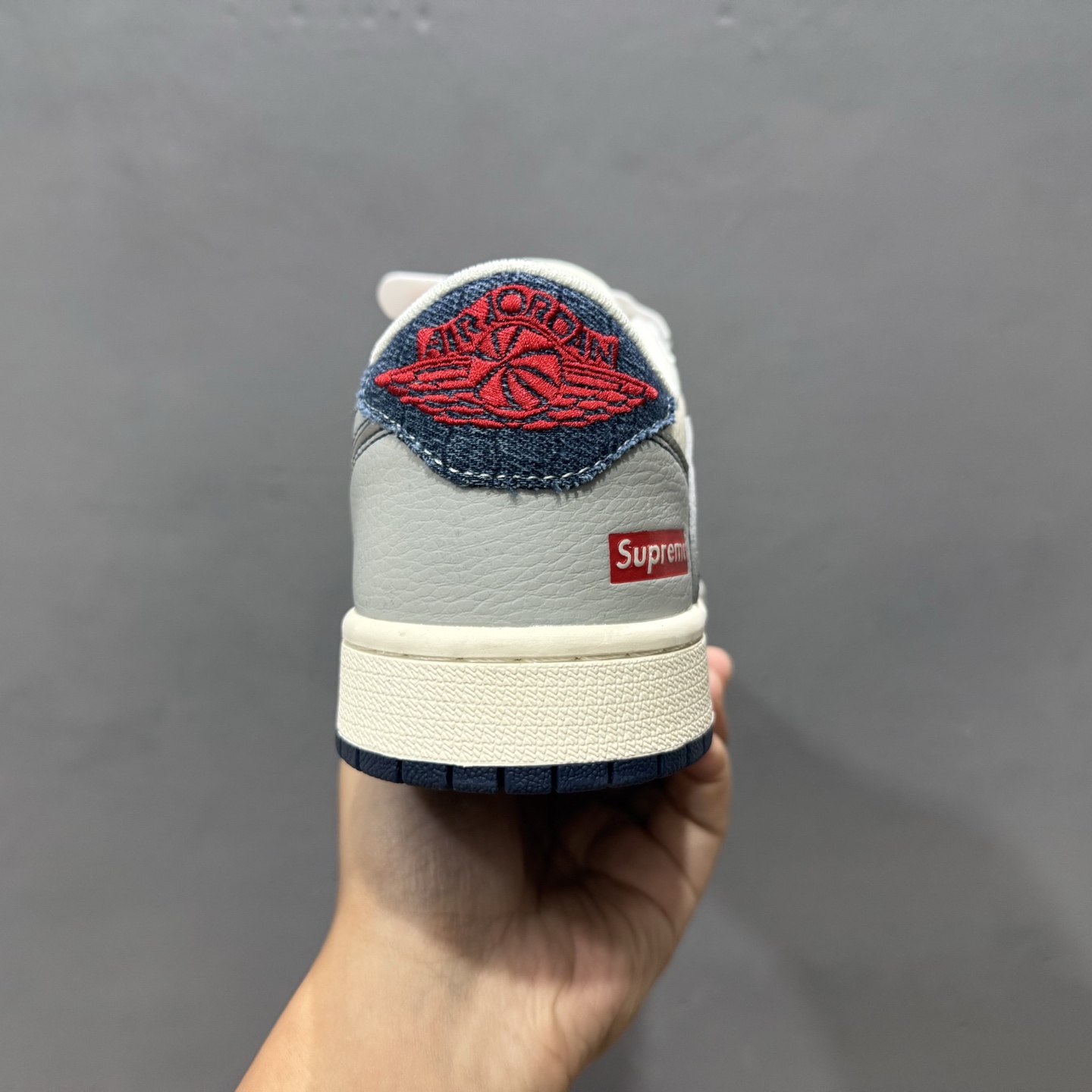 Supreme x Travis Scott x Fragment Design x Air Jordan 1 Low 灰蓝牛仔 JJ2508-565