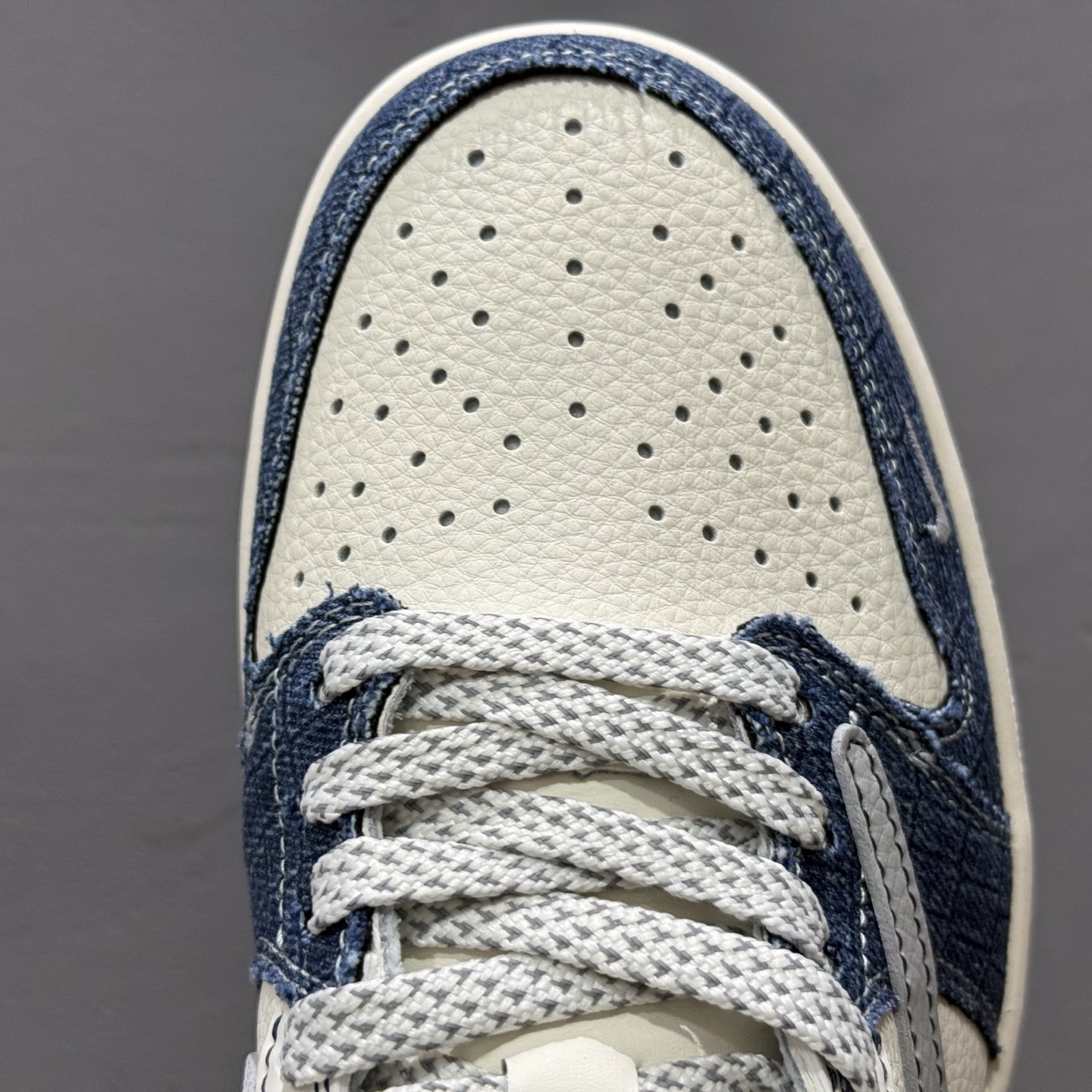 Supreme x Travis Scott x Fragment Design x Air Jordan 1 Low 灰蓝牛仔 JJ2508-565