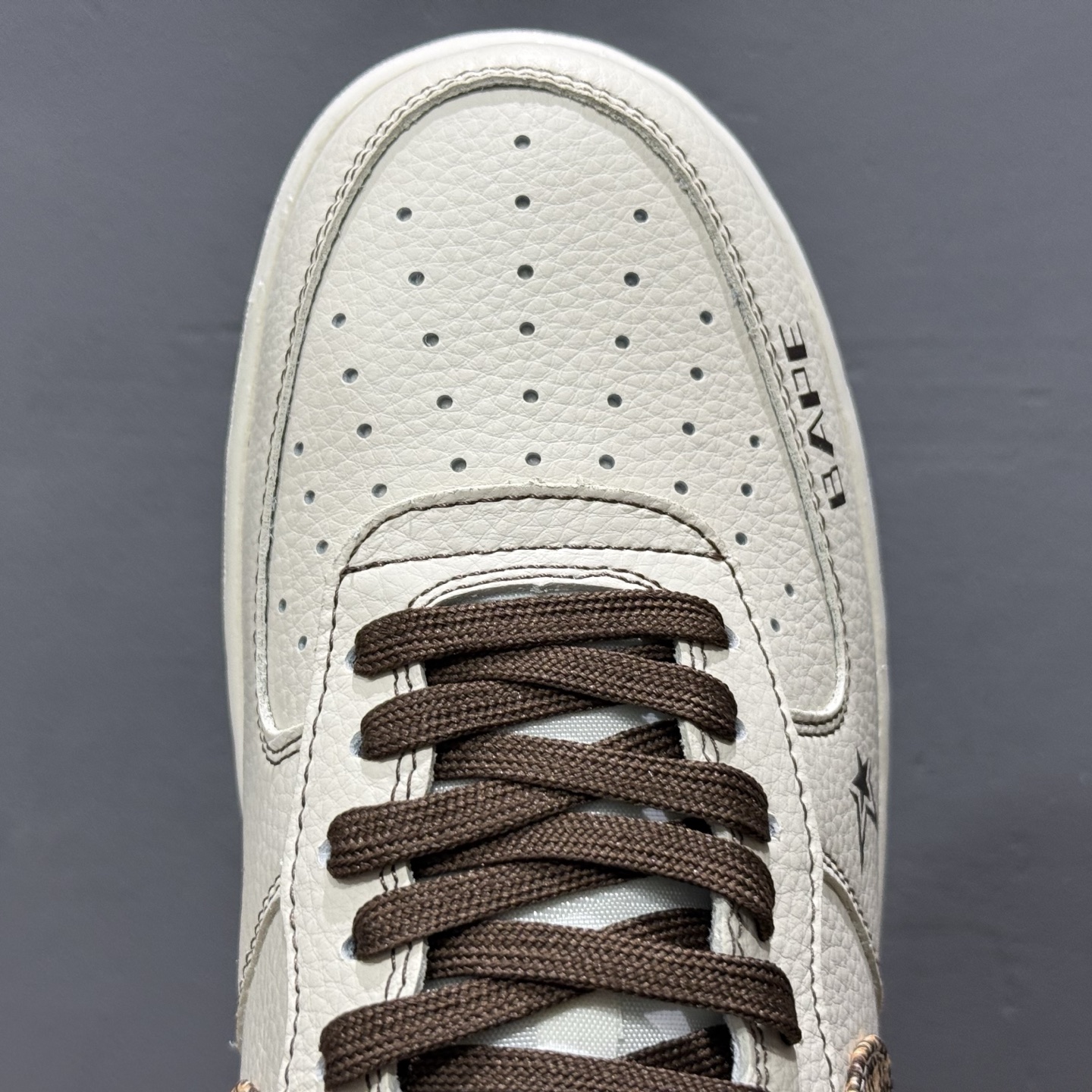 Nike Air Force 1'07 Low Bape联名 米棕花格 空军一号低帮休闲板鞋 DF0188-052