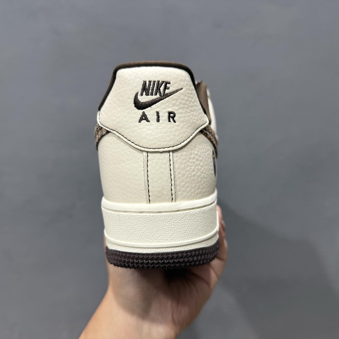 Nike Air Force 1'07 Low Bape联名 米棕花格 空军一号低帮休闲板鞋 DF0188-052