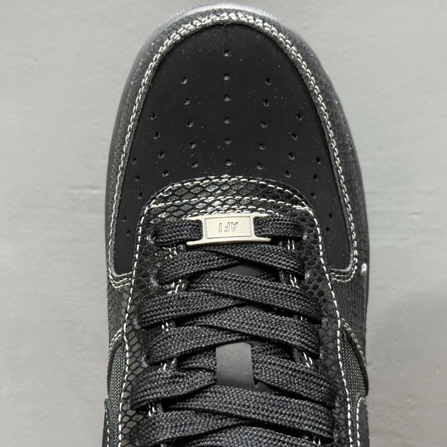 Nike Air Force 1'07 Low 闪电联名 黑蛇鳞 空军一号低帮休闲板鞋 SC9207-529