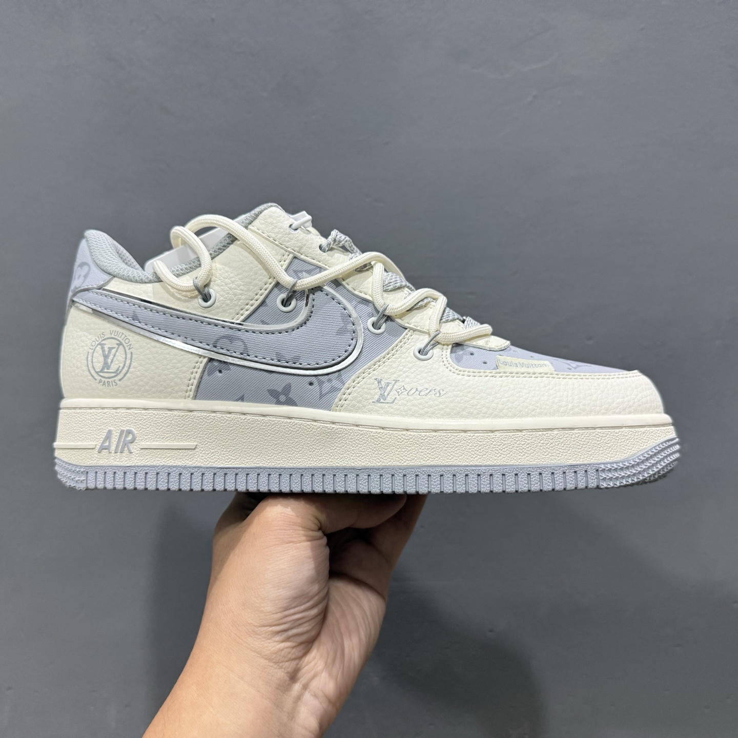 Nike Air Force 1’07 Low LV联名 灰印花抽绳 空军一号低帮休闲板鞋 DM6868-062