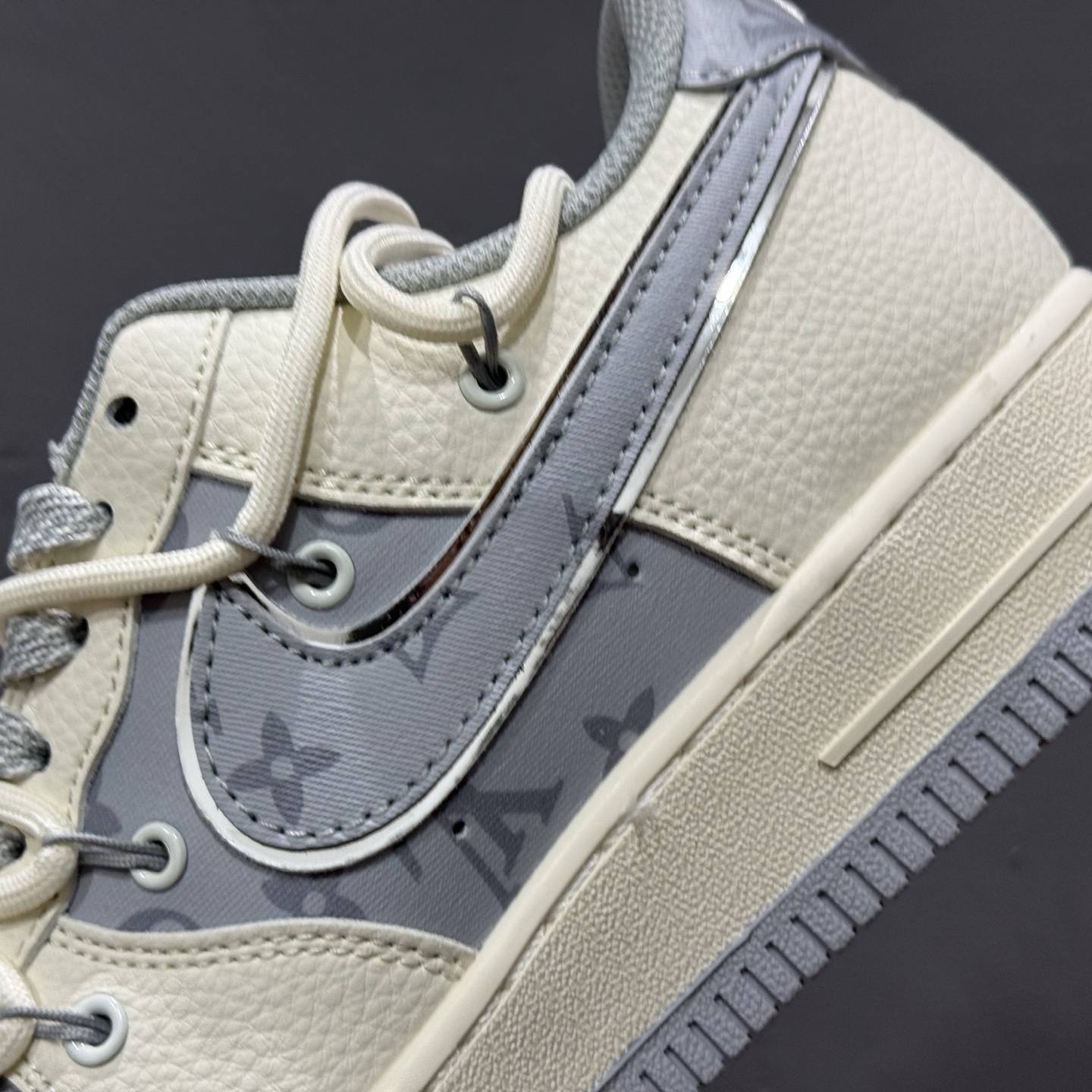 Nike Air Force 1'07 Low LV联名 灰印花抽绳 空军一号低帮休闲板鞋 DM6868-062