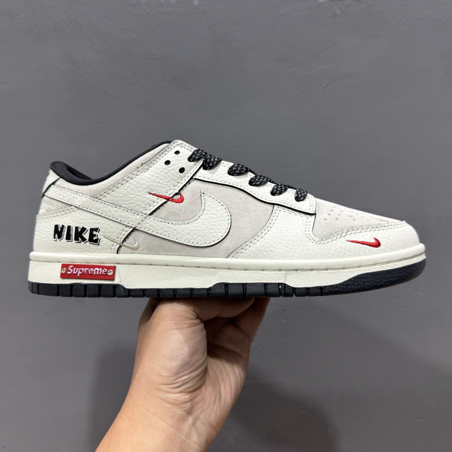 Nike SB Dunk Low Sup联名 米白满天星 周年高端定制 低帮休闲板鞋 SC9207-410