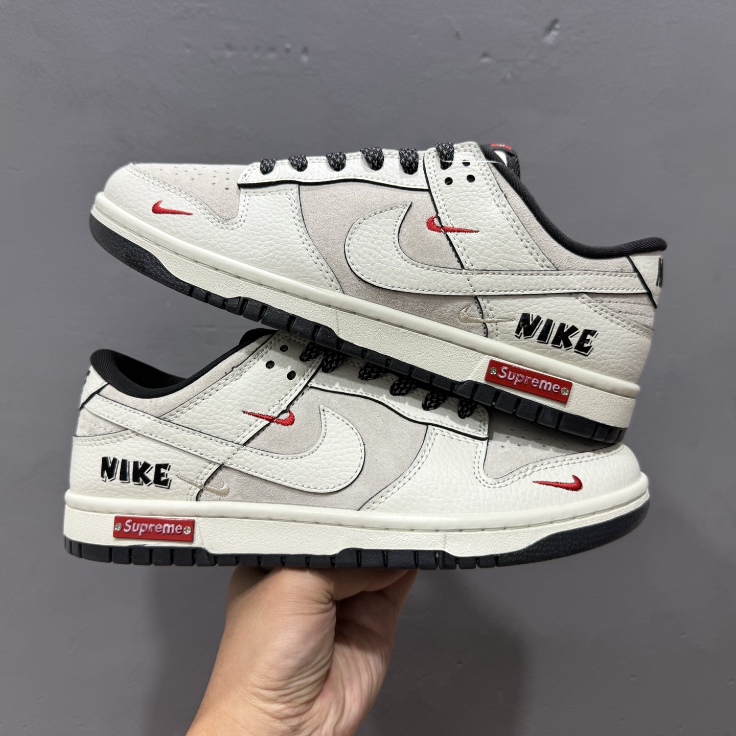 Nike SB Dunk Low Sup联名 米白满天星 周年高端定制 低帮休闲板鞋 SC9207-410
