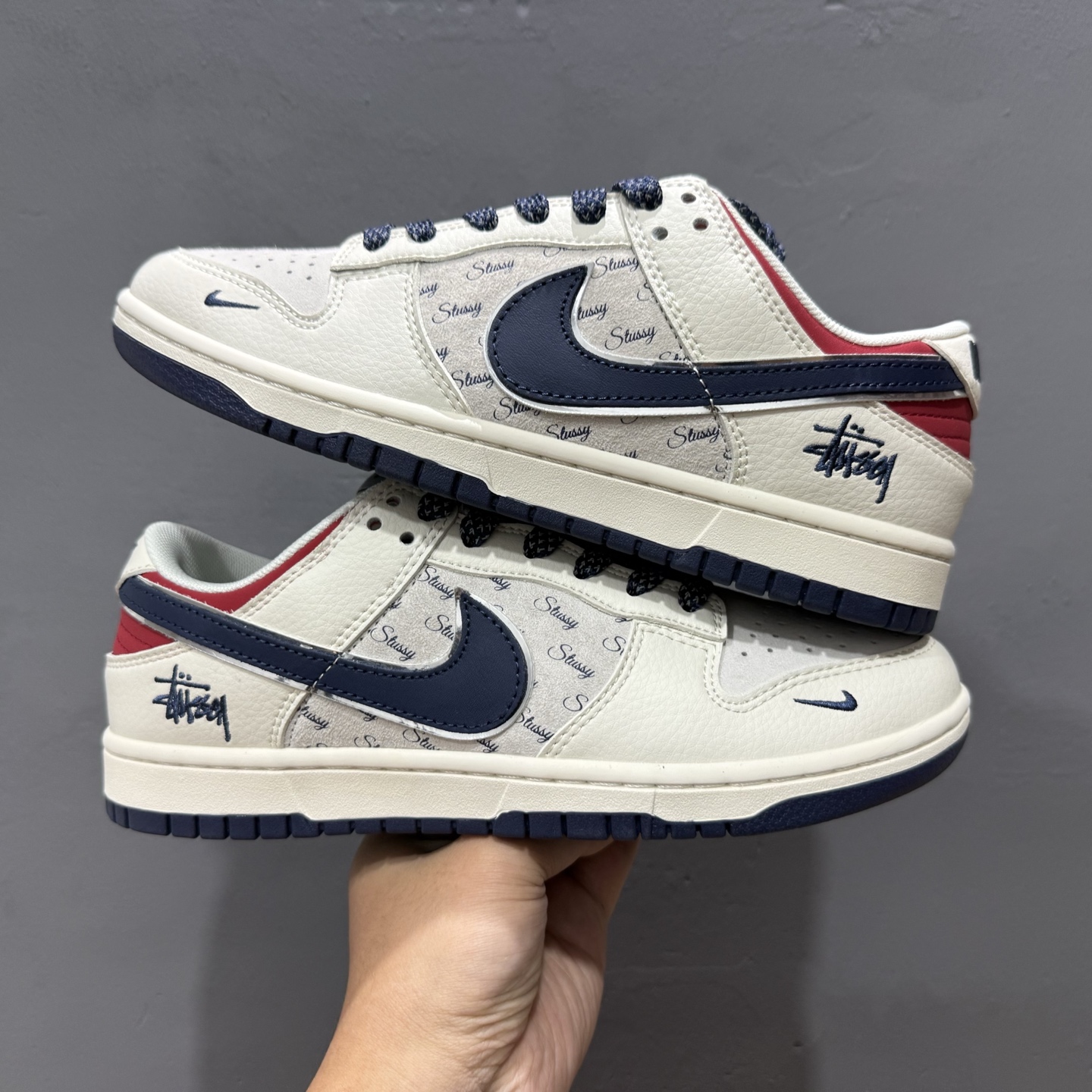 Travis Scott x Fragment Design x Air Jordan 1 Low SP AJ1 FOG联名 拼接酒红 低帮文化休闲板鞋 LD2025-358
