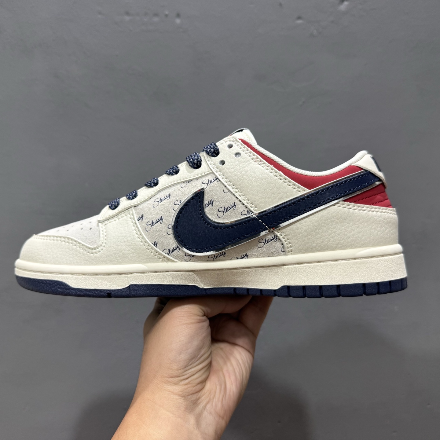 Travis Scott x Fragment Design x Air Jordan 1 Low SP AJ1 FOG联名 拼接酒红 低帮文化休闲板鞋 LD2025-358
