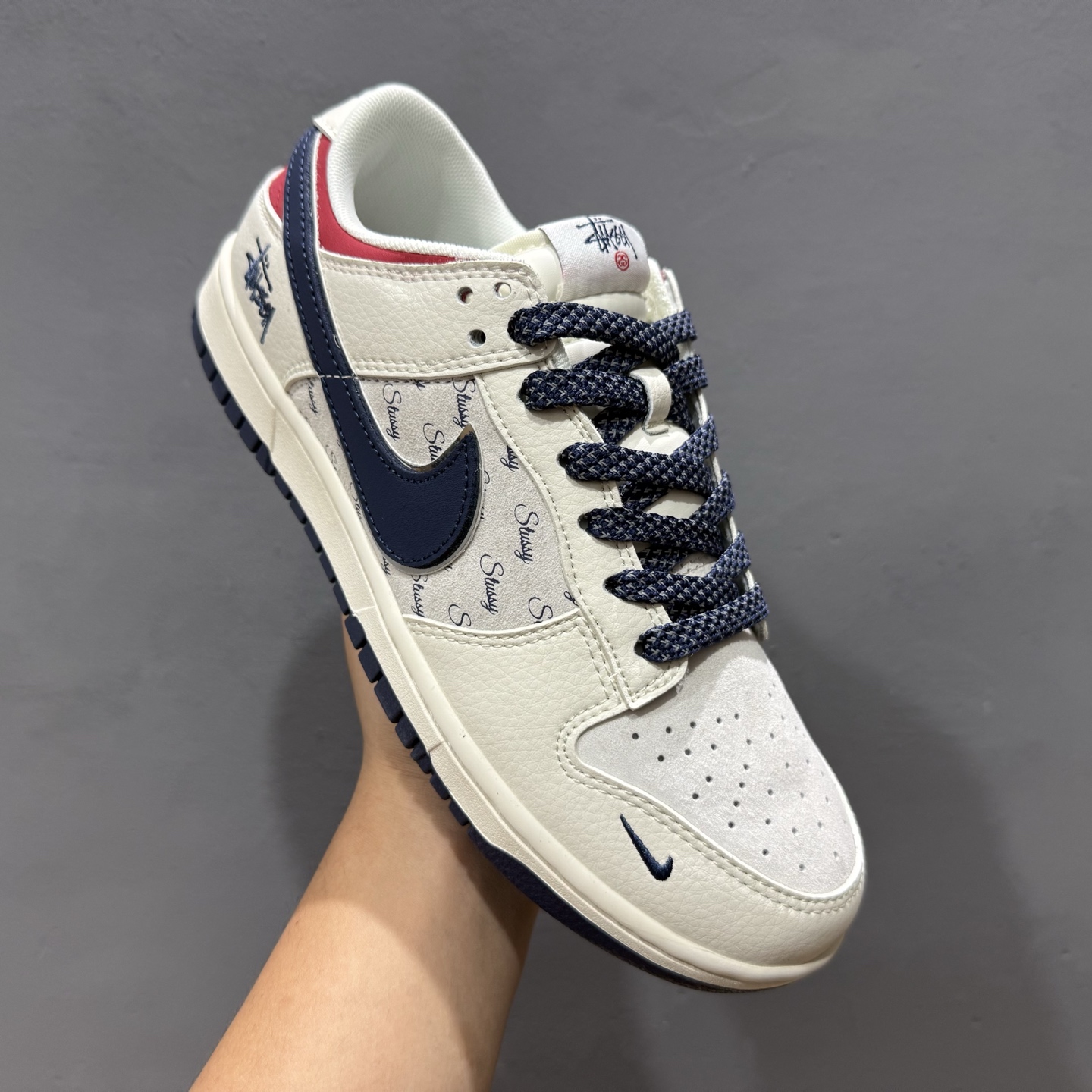 Travis Scott x Fragment Design x Air Jordan 1 Low SP AJ1 FOG联名 拼接酒红 低帮文化休闲板鞋 LD2025-358
